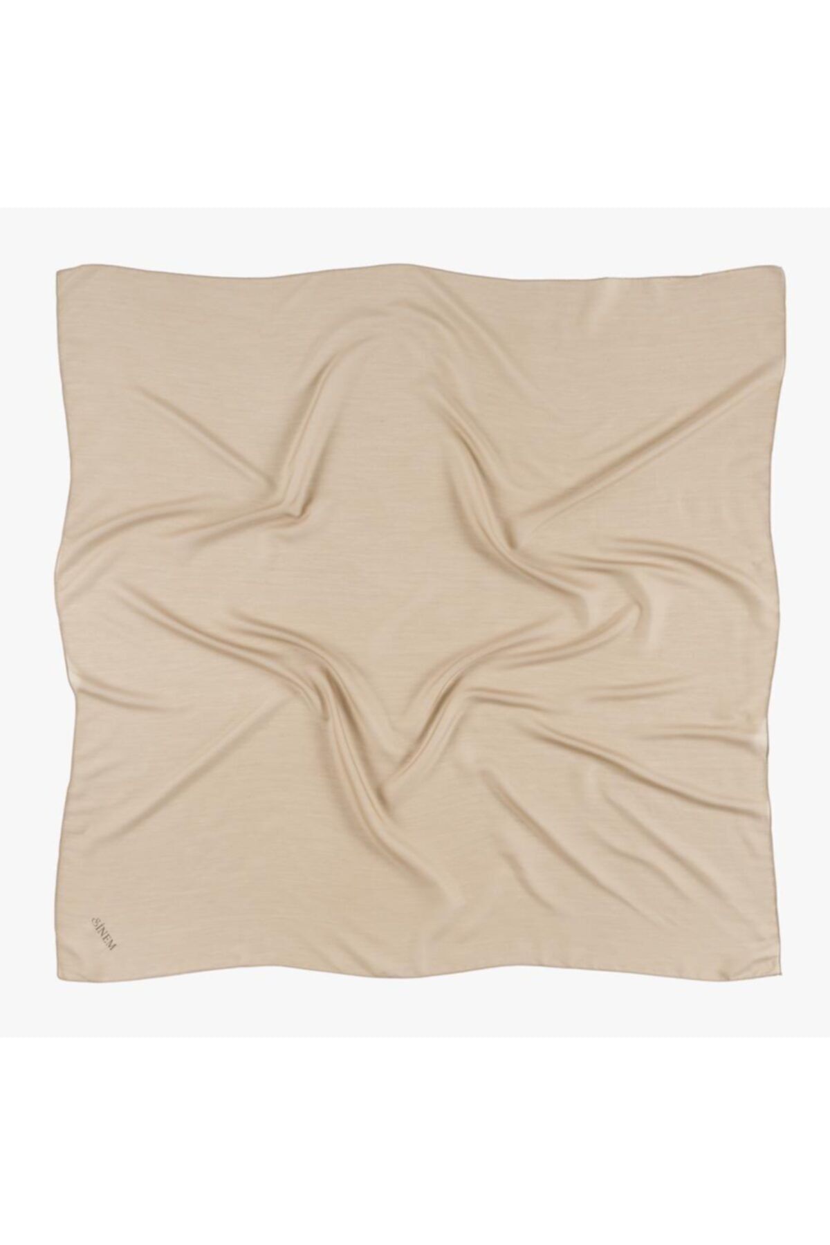 SİNEM EŞARP-Sinem Plain 22 Mink Cheesecloth - India Db-100 1