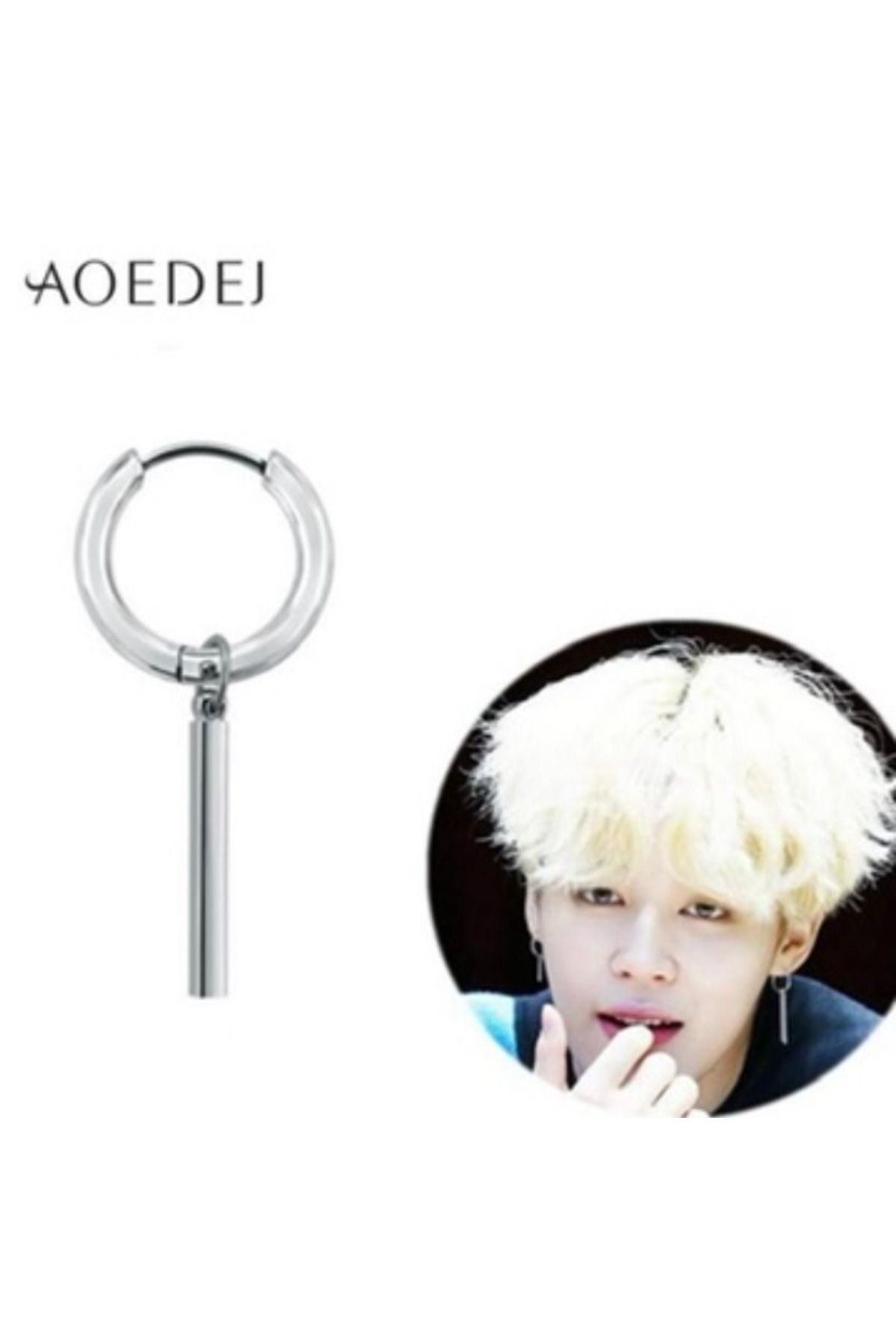 BTS Jimin Steel Earrings