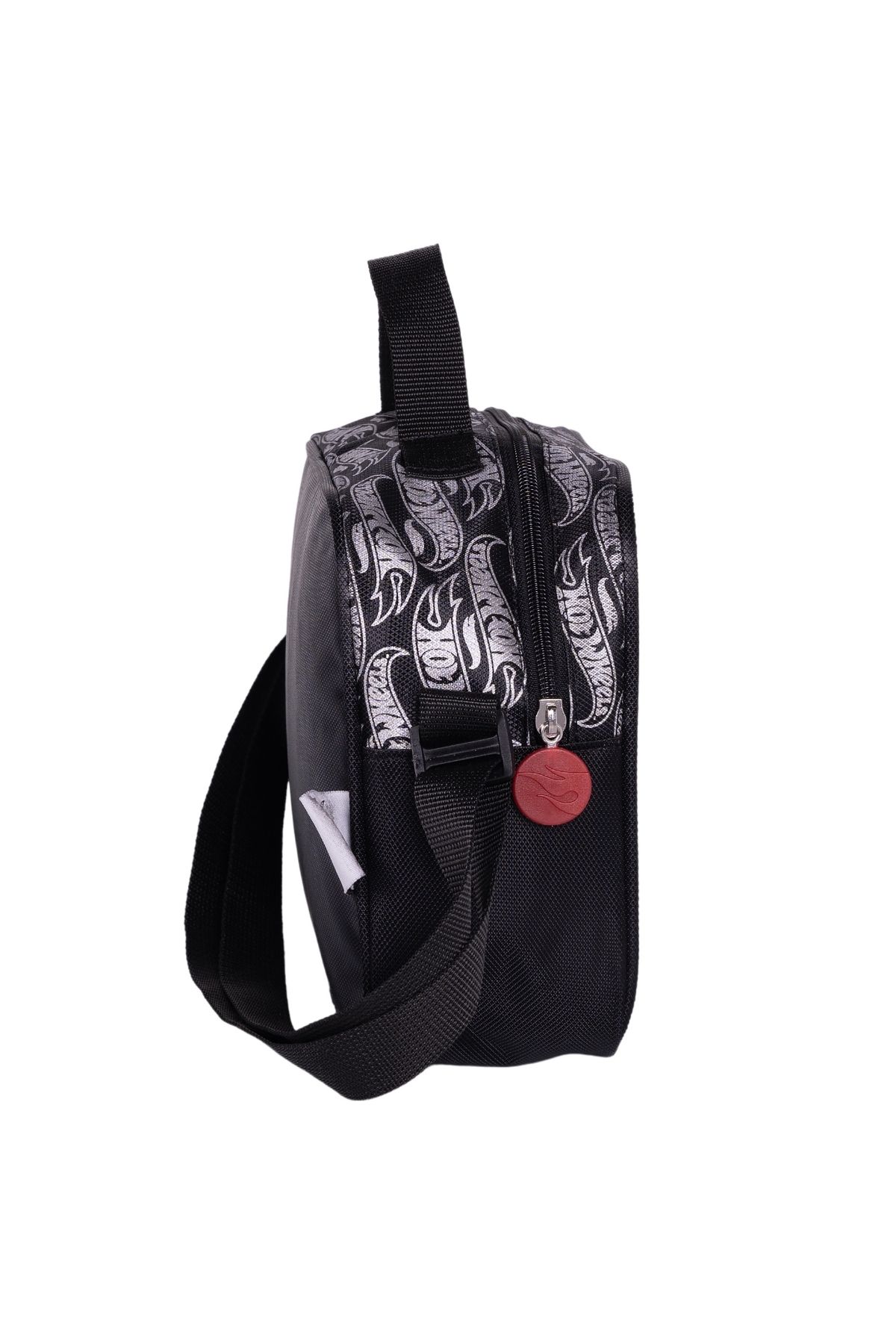 WİGGLE-Wiggle Hot Wheels - Children's Embossed School Lunchbox, Black Patterned 2