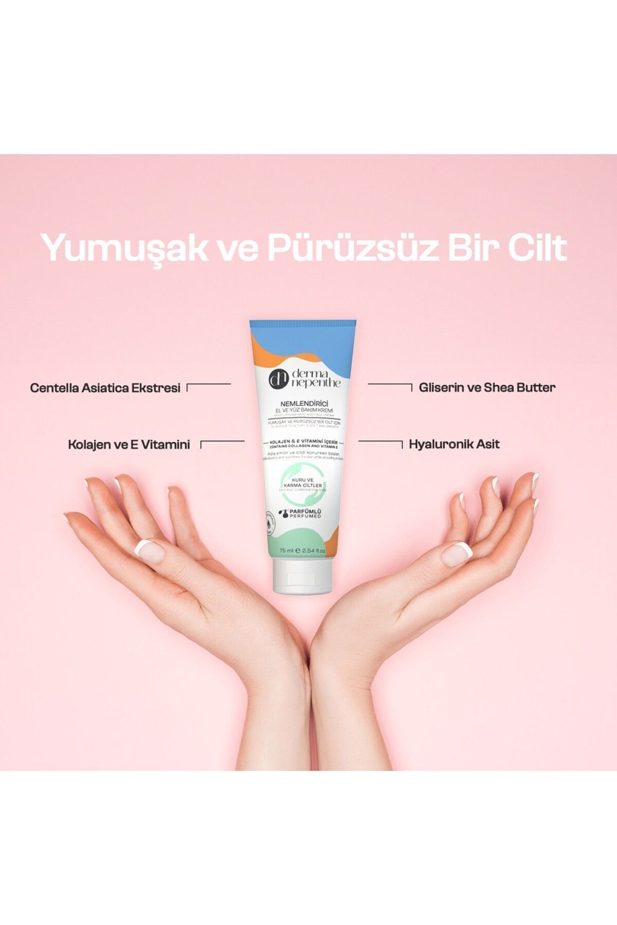 کرم دست   Derma Nepenthe | DN-K-EYK-75 اورجینال - تصویر 5