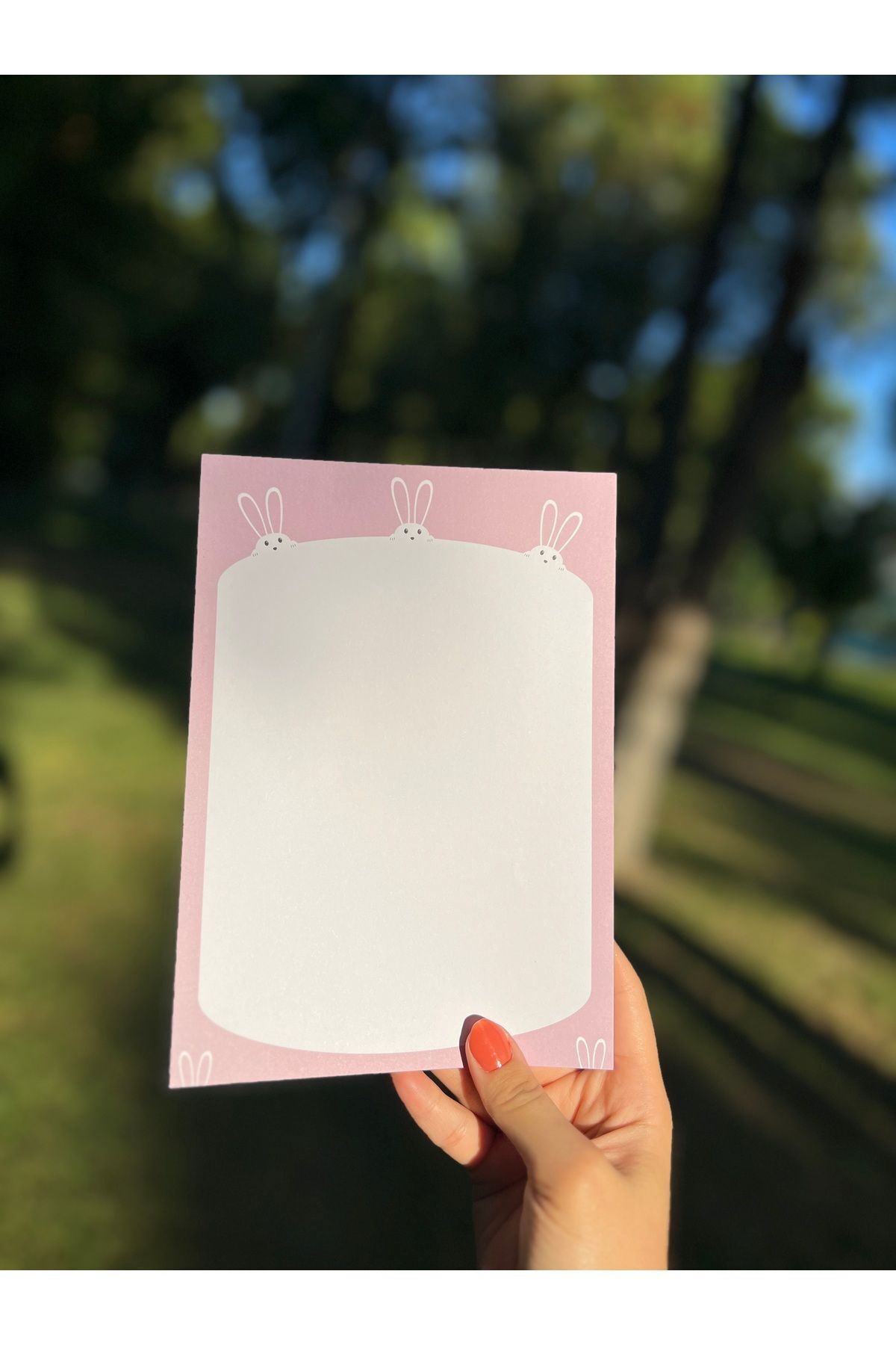 Mirya Notes-Lilac Rabbit Patterned A5 Notepad - Notepad 3