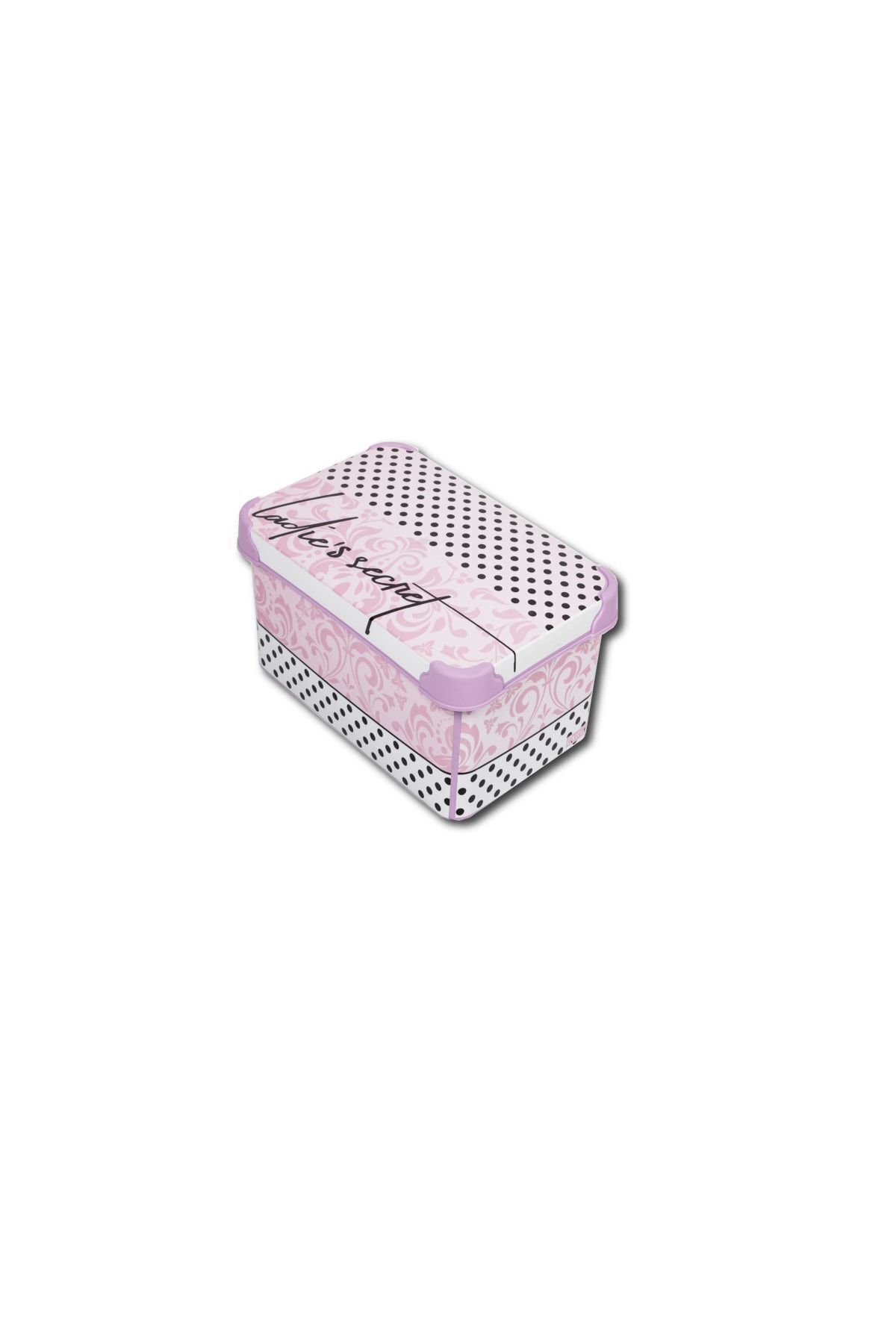 QUTU-Ladys Secret Patterned 3 Piece Decorative Storage Box Set - Style Box 4