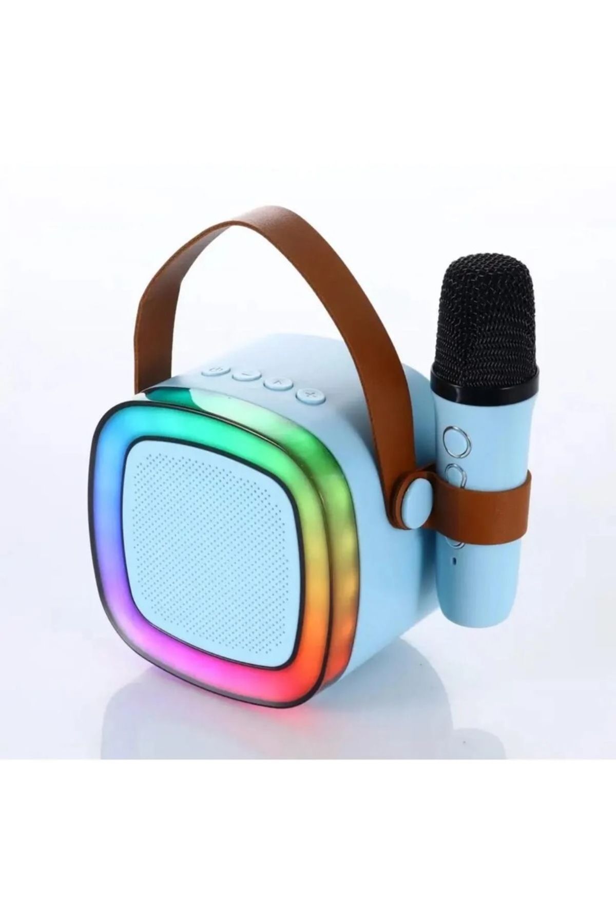 Parti-doğum Günü-bekarlığa Veda Kareoke Hoparlör Kart/usb Mikrofonlu Işıklı Bluetooth Speaker
