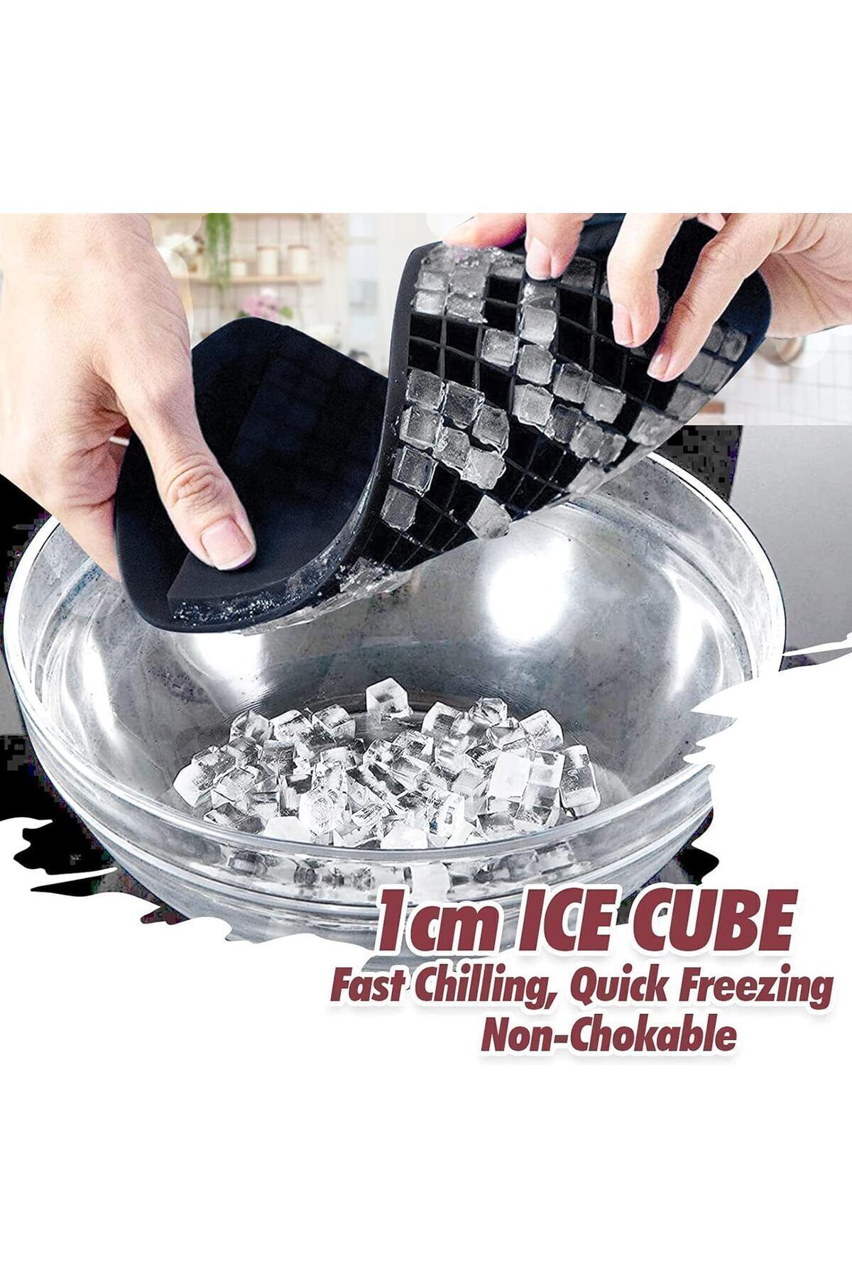 Myend-160pcs Silicone Mini Ice Cube - Shaped, Practical Presentation Ice Mold 6