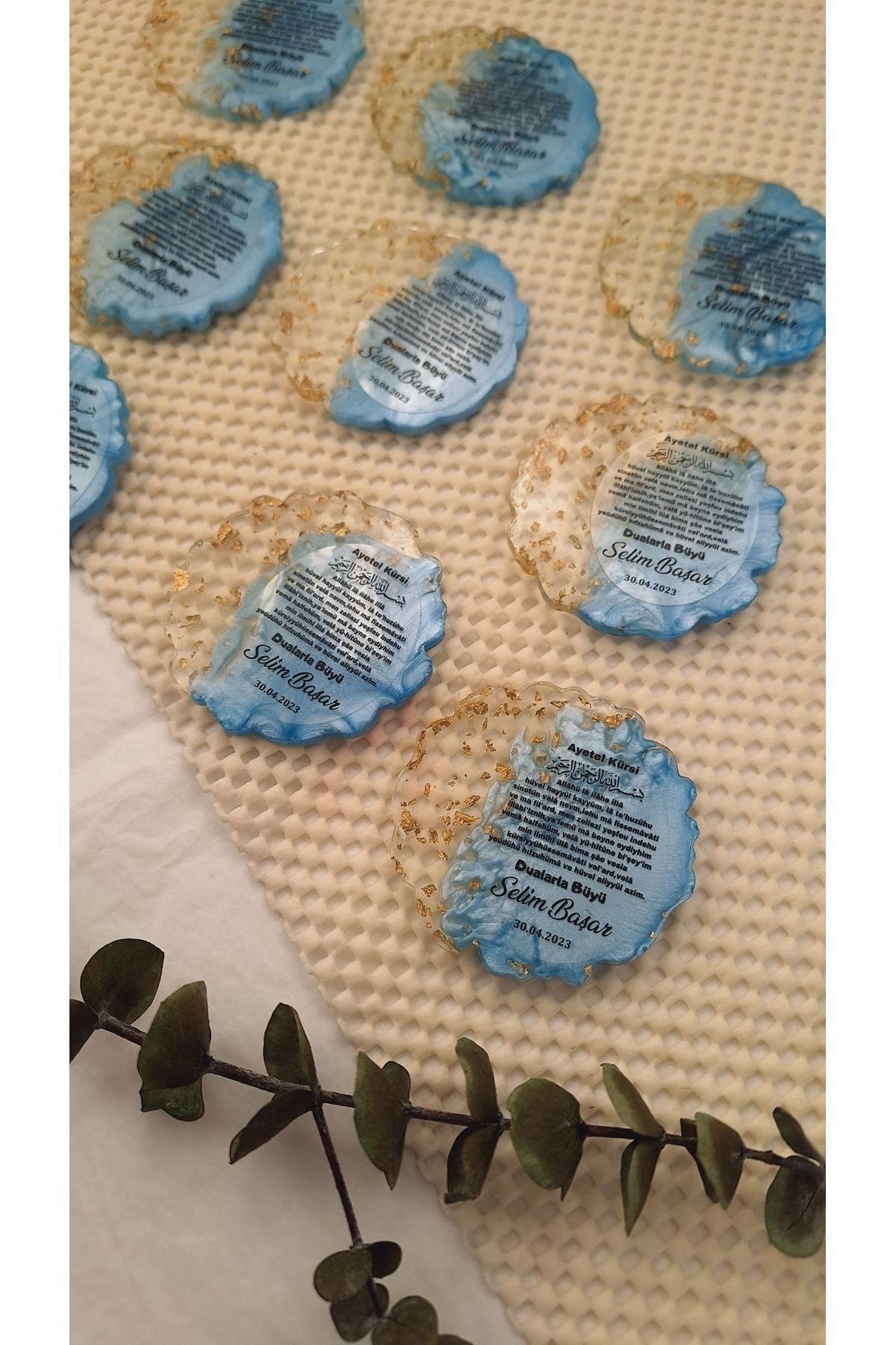 SevgiliAtolyemm Mavi Epoksi Magnet 15 Adet Sünnet Doğum Günü Mevlüt fotoğrafı 2 (önizleme)