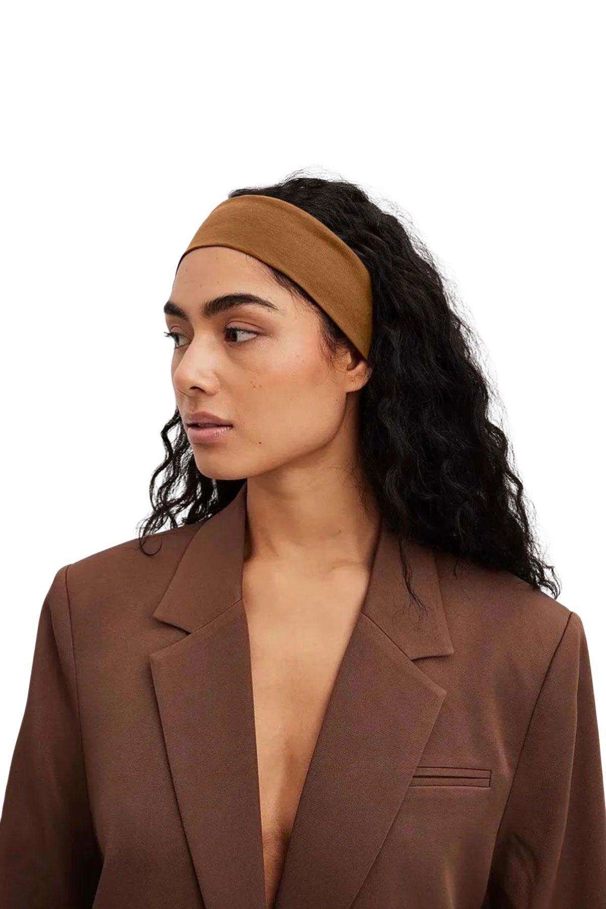 Hair Band Sport Women Men Cotton Lycra Bandana Fitness Tennis Makeup Yoga Pilates Headband Cinnamon