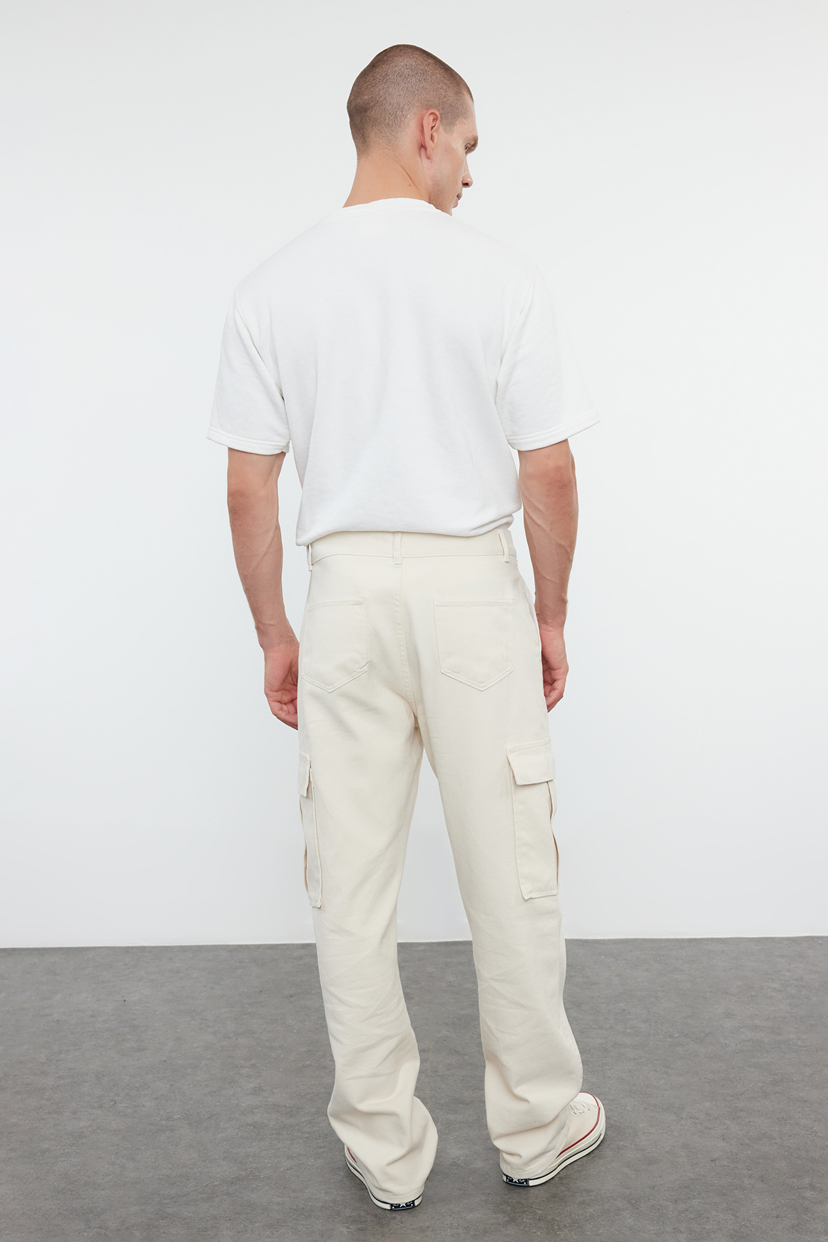  Trendyolmilla Man Ta? Erkek Kargo Cepli Baggy Pantolon