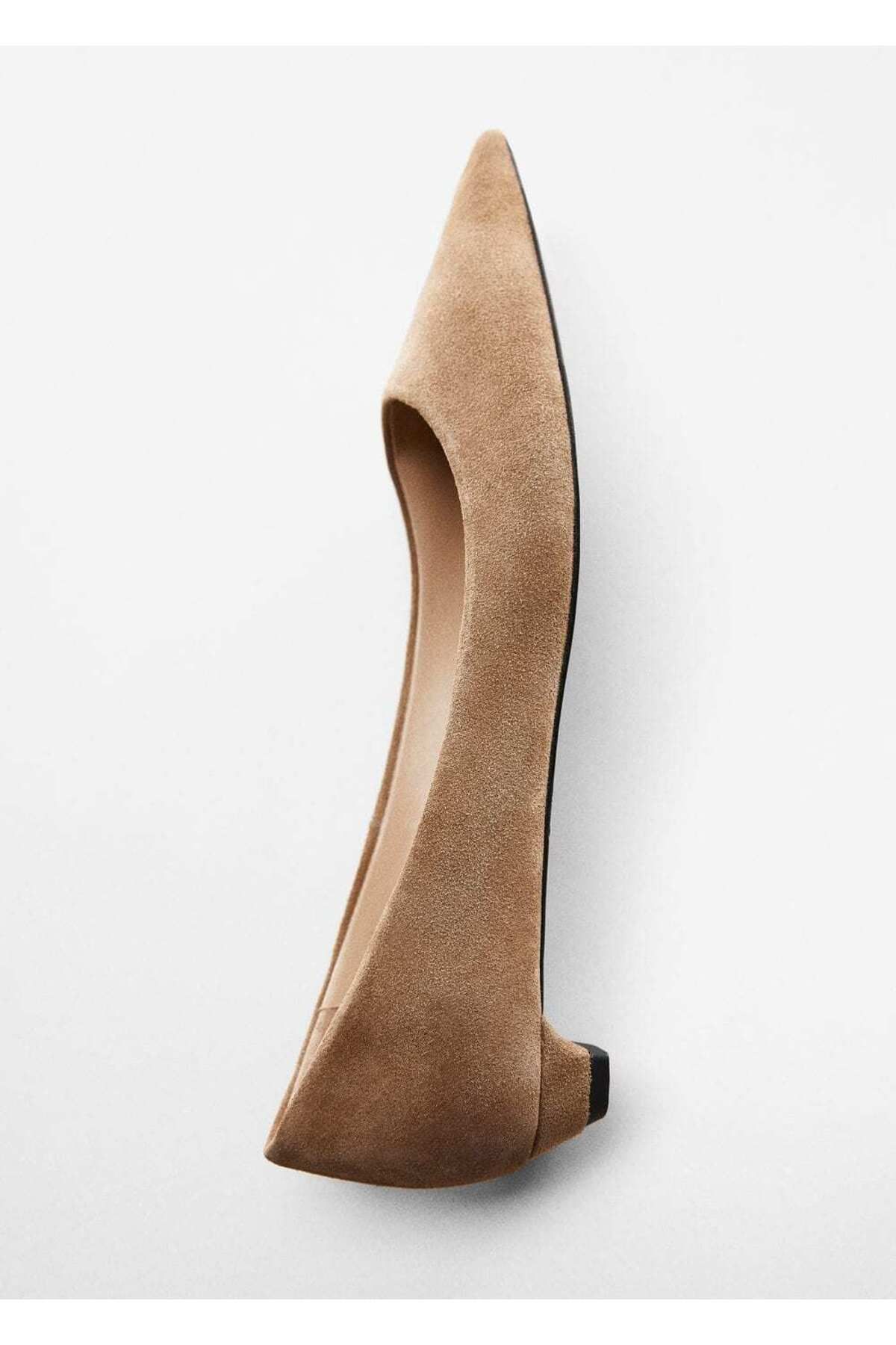 MANGO Woman-Pointed Toe Leather Shoes 5