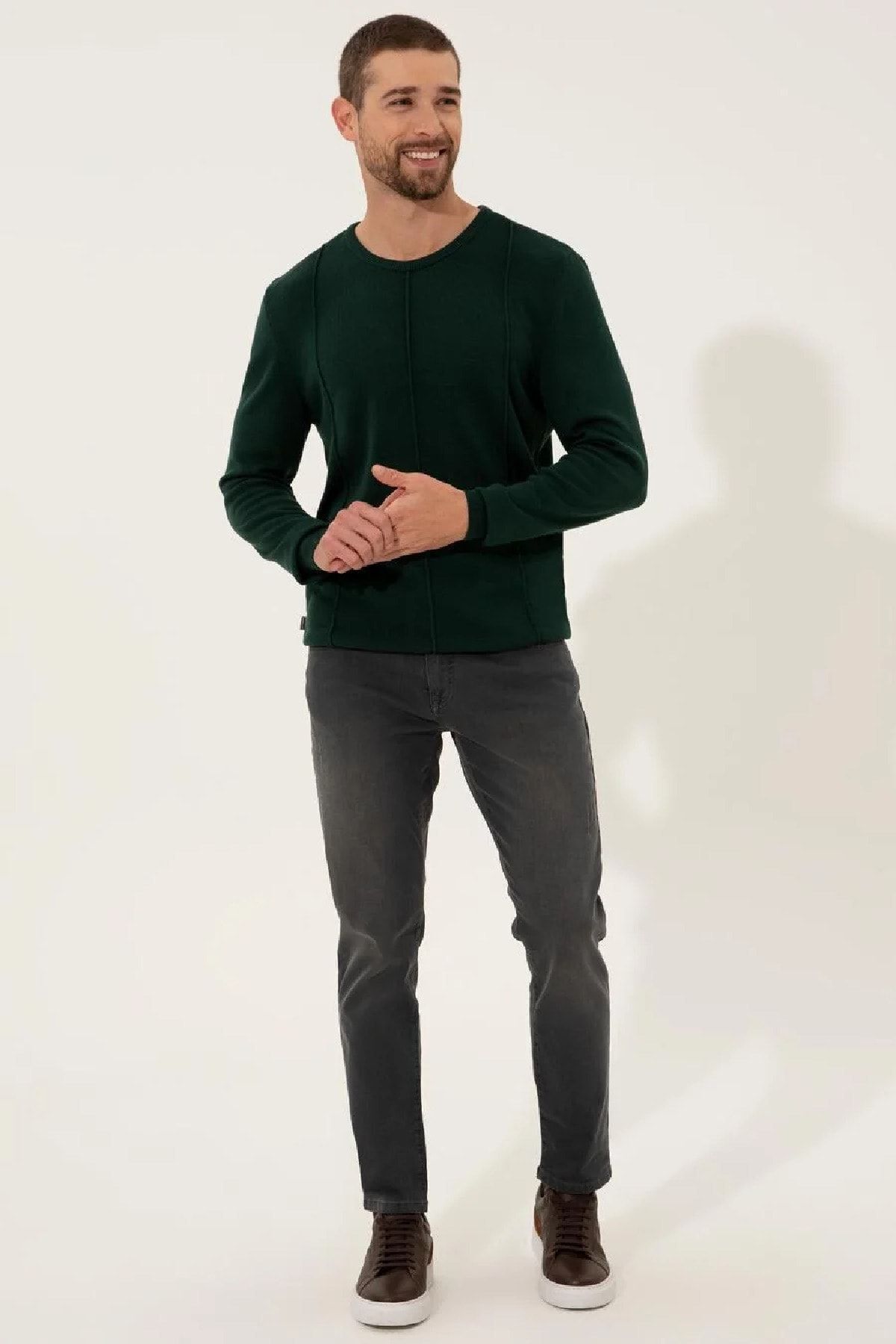 پلیور مردانه ژاکارد  آستین بلند | پیر کاردین Pierre Cardin 1497691 - تصویر 3