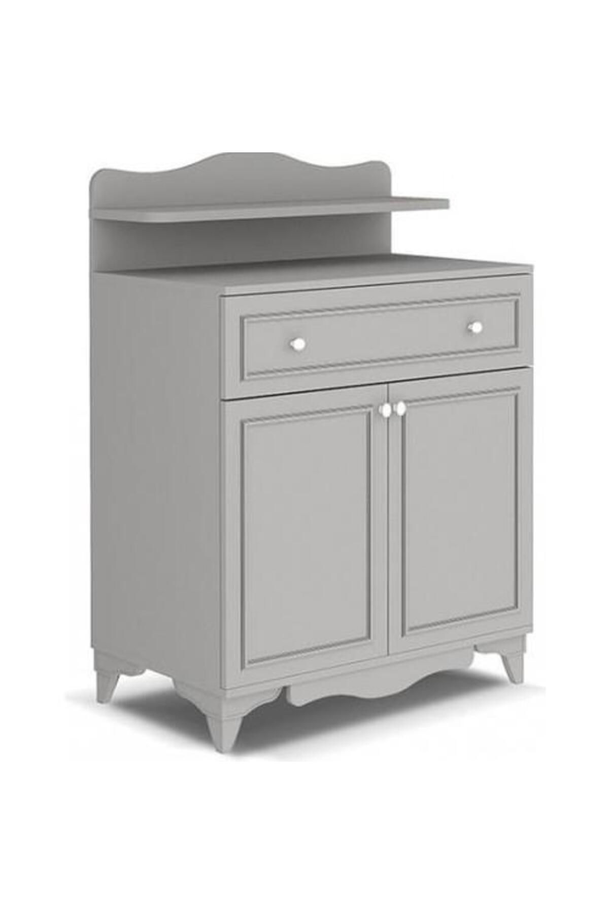 BabyHope Victory 873-80 Bebek Odası Şifonyer Gri Bebek Dolabı