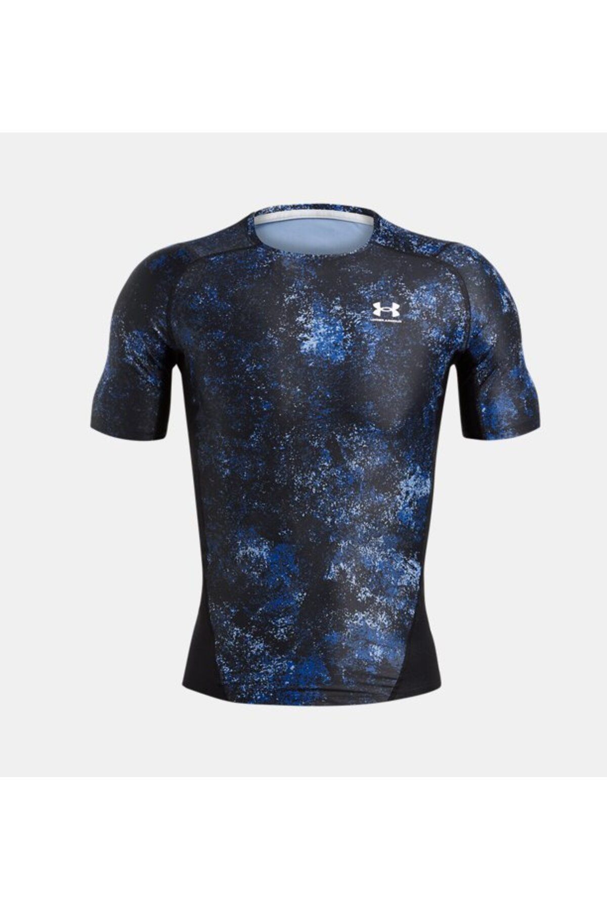 تی شرت ورزشی آبی مردانه UA HG طرح دار آستین کوتاه 432 Under Armour