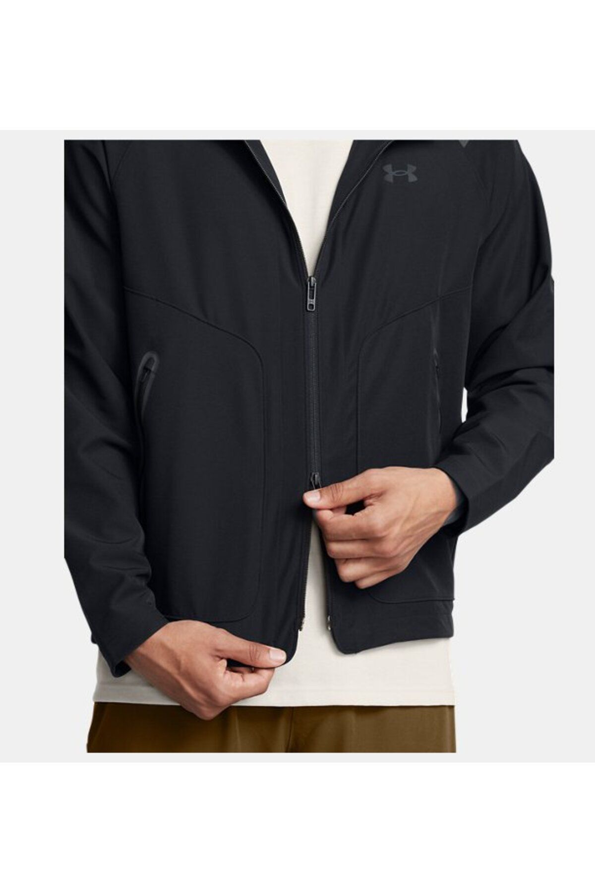 ژاکت ورزشی مشکی مردانه LC بدون توقف در UA 001 Under Armour