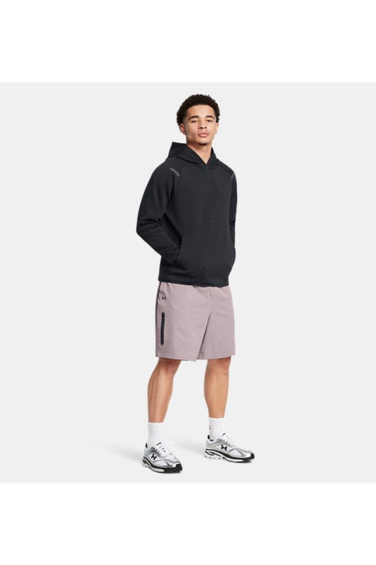 شورت ورزشی خاکستری مردانه های غیرقابل توقف 015 Under Armour
