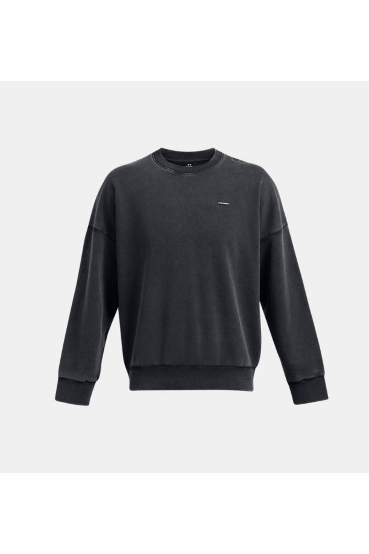 Under Armour-Ua Icon Heavyweight Men's Fleece Sweatshirt - Oversized Crew Neck 1386553 -001 5