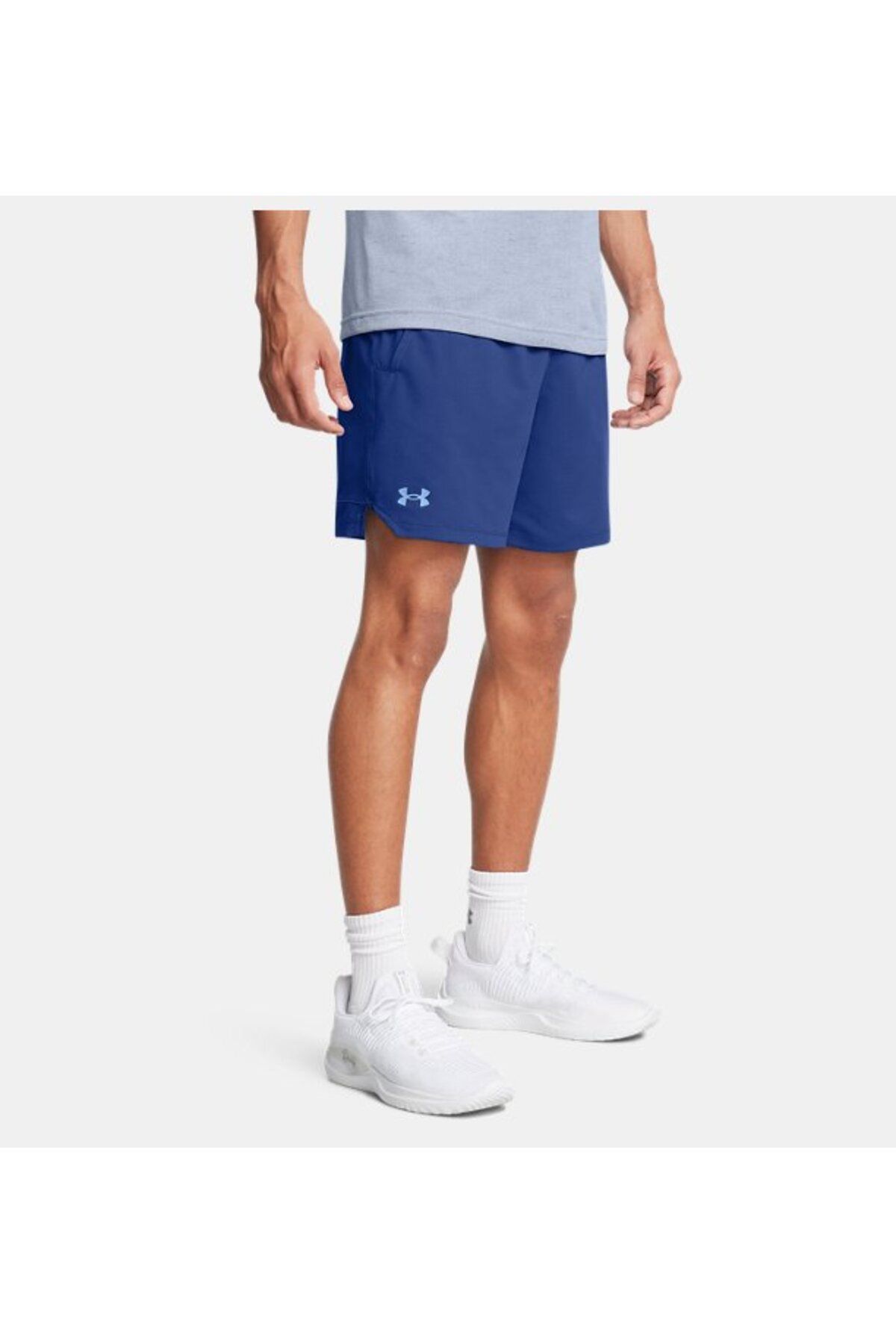 شورت ورزشی آبی مردانه های 6 اینچ بافته شده در UA 1373718 432 Under Armour