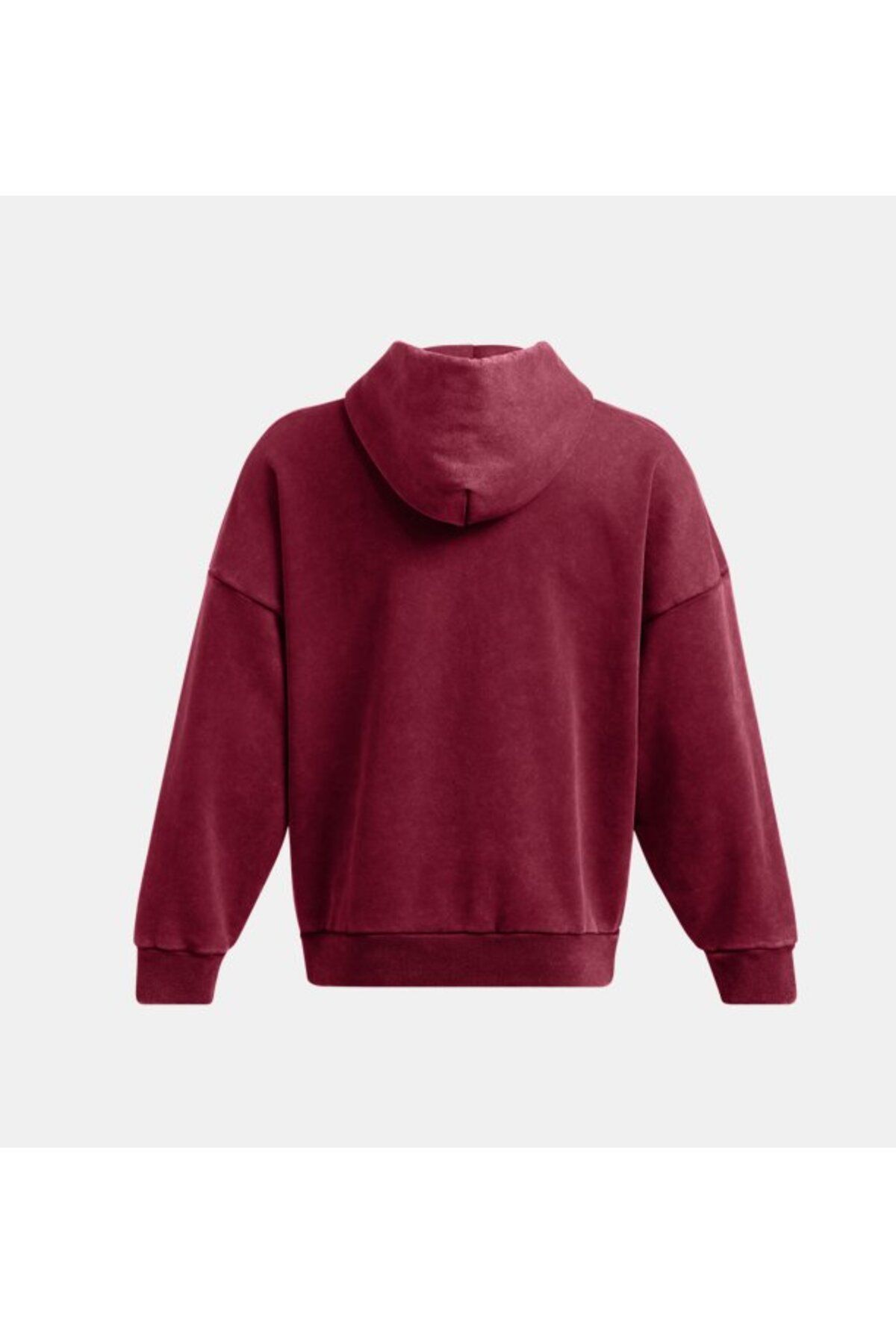 سویشرت ورزشی قرمز مردانه نماد UA آیکون سنگین وزن شستشوی بزرگ 625 Under Armour