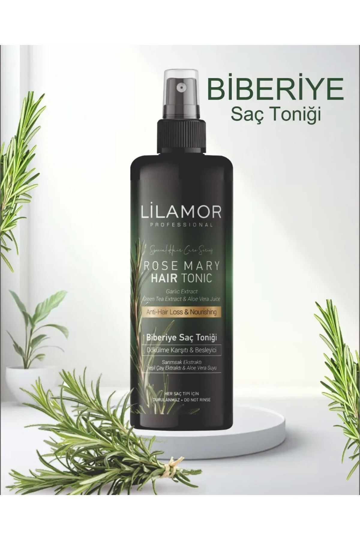 تونیک ضد ریزش و رشد سریع موی رزماری واتر 250 میلی لیتر Lilamor