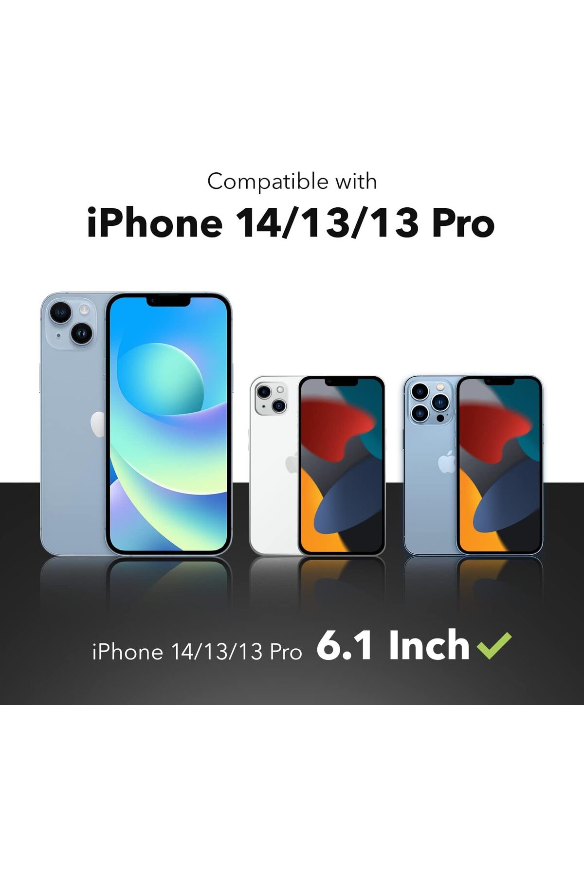 Iphone 13 / 13pro /14 Uyumlu Şeffaf Temperli Kırılmaz Ekran Koruyucu Telefon Camı 3