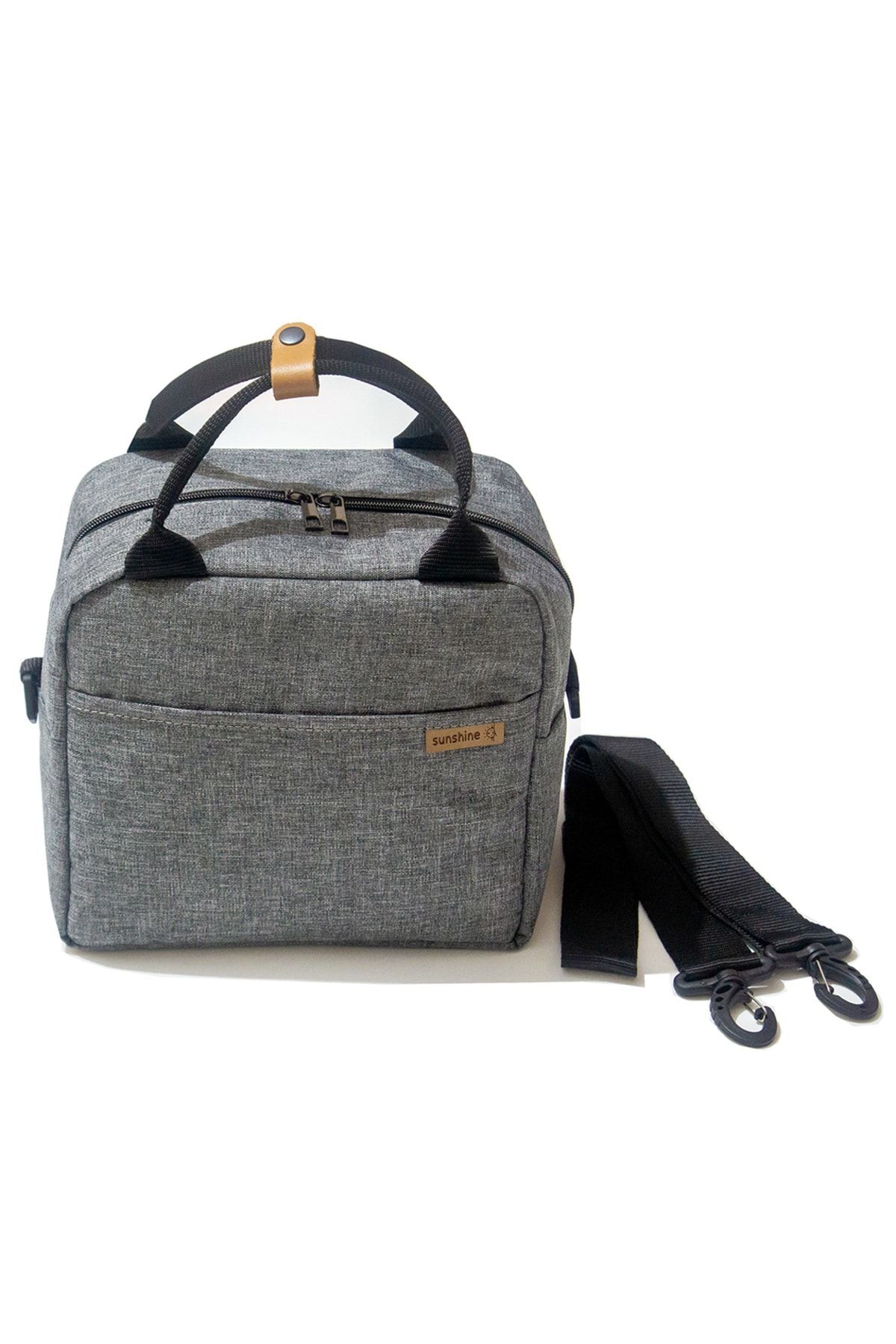 Sunshine Gri Termal Isı Izolasyonlu Su Geçirmez Termal Çanta Yemek Taşıma Ek Gıda Beslenme Çantası fotoğrafı 2 (önizleme)