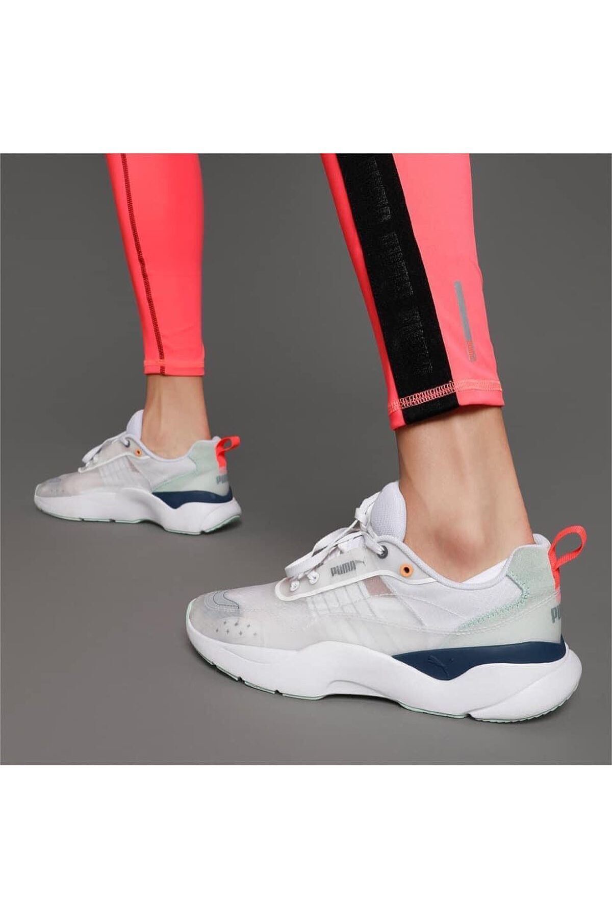 کفش دو و تمرین سفید زنانه مربیان پایین 371735 01 اورجینال Puma