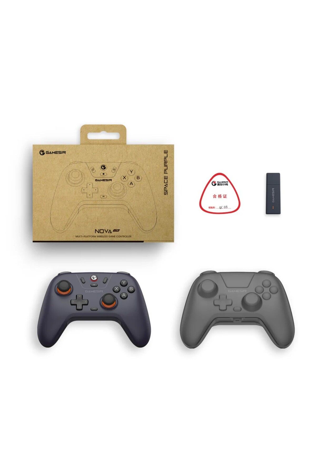 Games-GameSir NOVA Lite - مقبض ألعاب بلوتوث لاسلكي، كمبيوتر PC Android iOS متوافق مع Hall Effect Gamepad 2