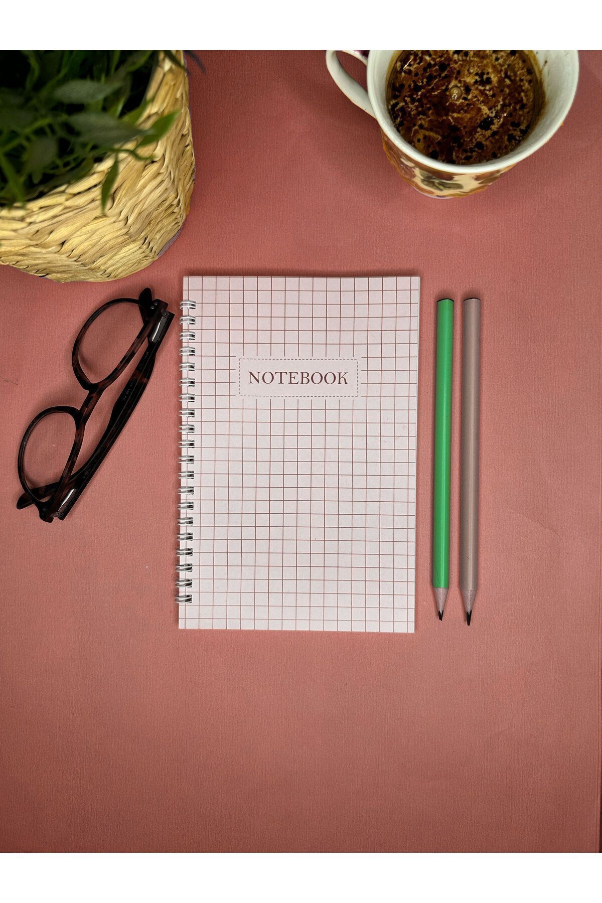 Smile Notes-40 Sheets Spiral School Notebook - 13,5x20 Cm, Set of 4 3