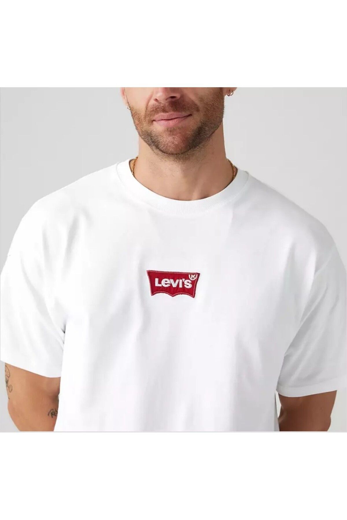 تی شرت لیوایز مردانه پارچه سفید بیسیک اسلوگان Relaxed/ریلکس    بیسیک کژوال/روزمره | Levi's 87373 TR - تصویر 4