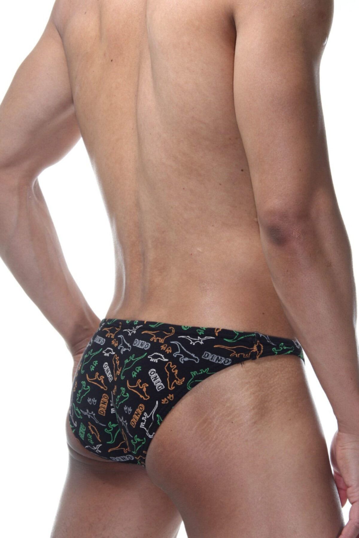 darkzone-Dinosaur Patterned Black Fit Men's Slip 2