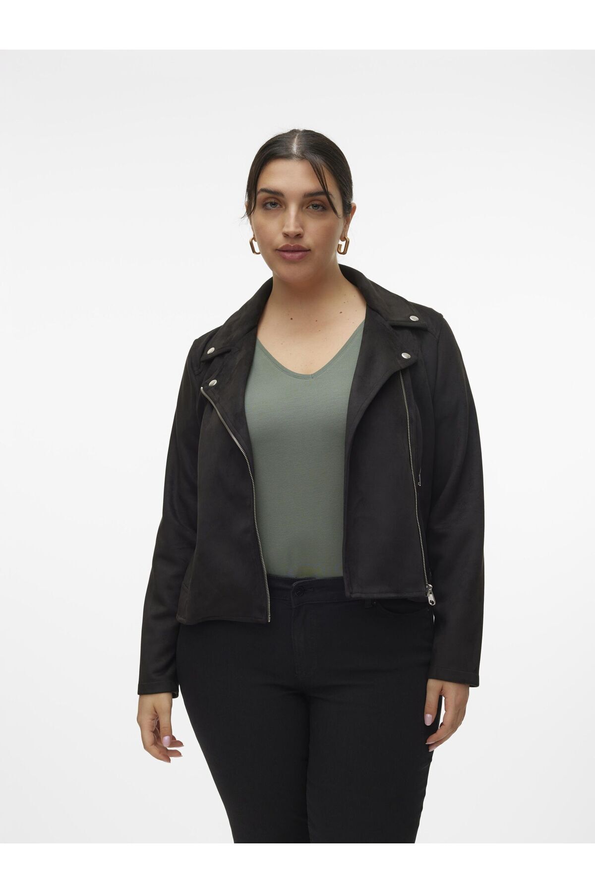 Veromoda Curve Kurtka Jacke Bandkragen Curve