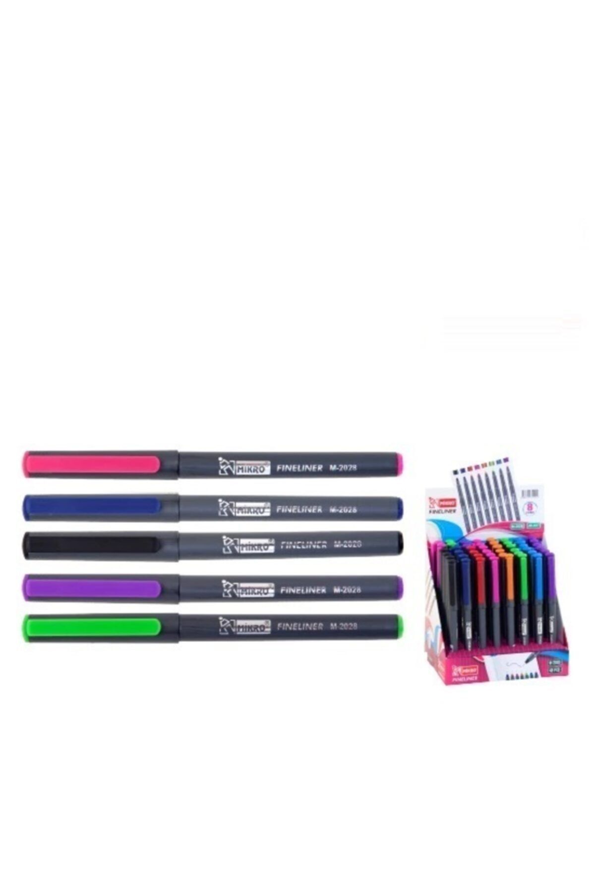 Mikro Fineliner M-2028 Keçe Uçlu Kalem 5 Renk Set