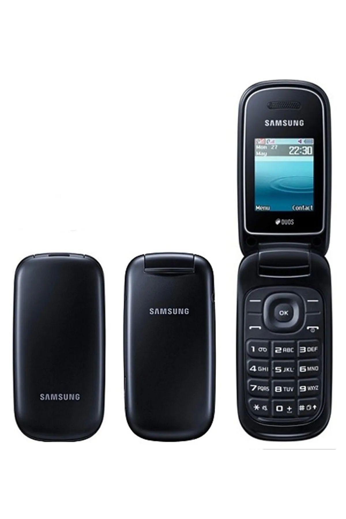 BEYZELİF BUTİK Samsung 1270 Kapaklı Kamerasiz Tuslu Cep Telefonu -Yasli Kullanimina Uygun Toplama 2 Yil Garantili