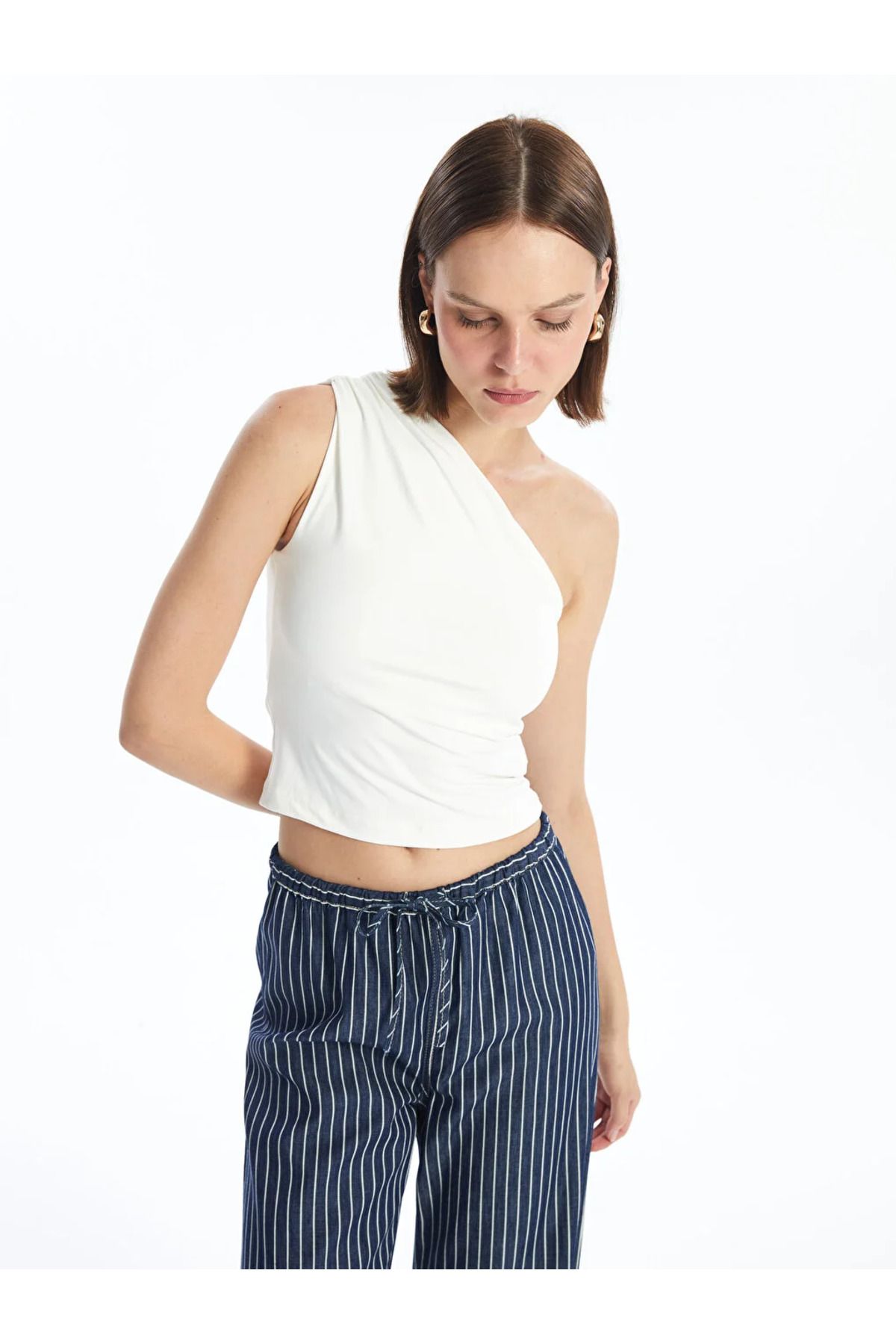 LC Waikiki Lcw Vision Jednoramienny Damski Top Bez Rękawów Kobieta - L