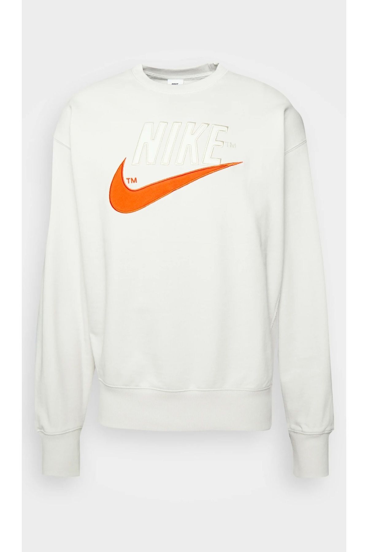 Nike Sportswear French Terry Satin Futura Logo Erkek Sweatshirt DO8891 030 Fiyat Yorumlar Trendyol
