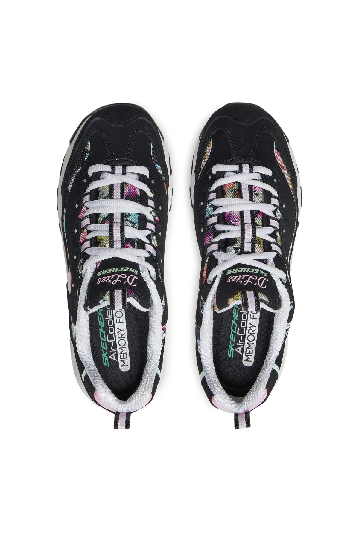اسنیکر مشکی زنانه D'Lites BLOOMING کفش 149794 bkmt Skechers