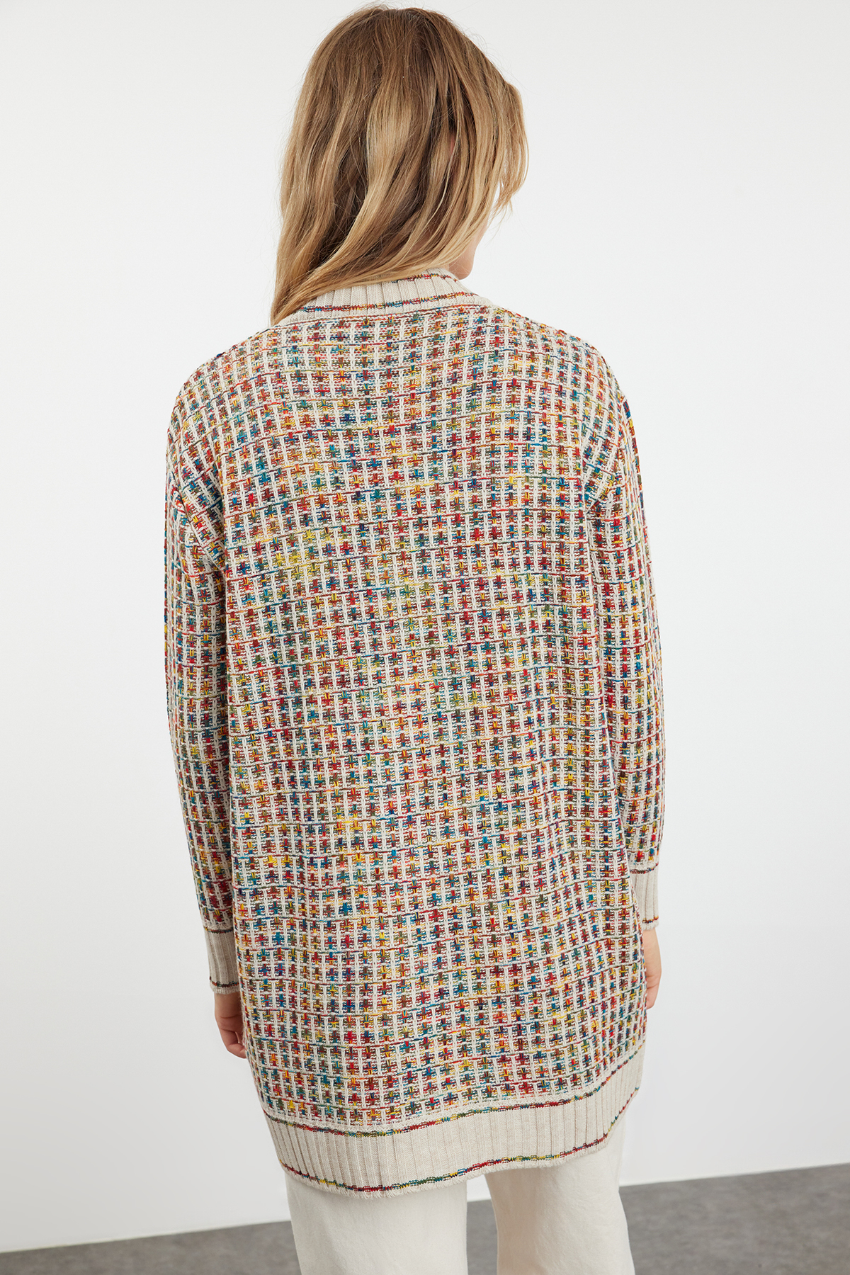 Trendyolmilla  Taş V Yaka Triko Hırka TCTAW22TH0144 - Görsel 5