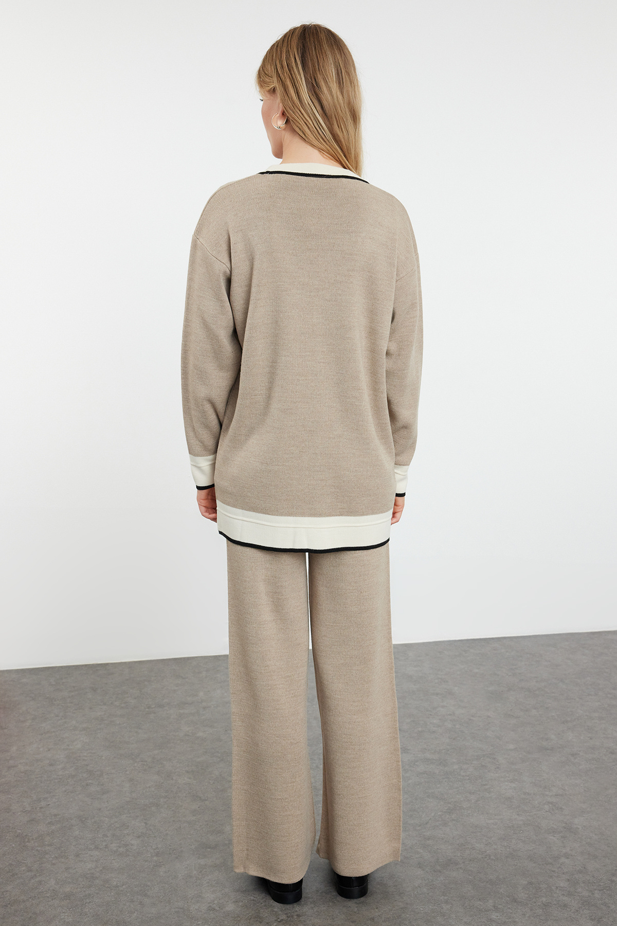 Trendyol Modest-Трикотажний кардиган і штани з норки TCTAW25US00002 5