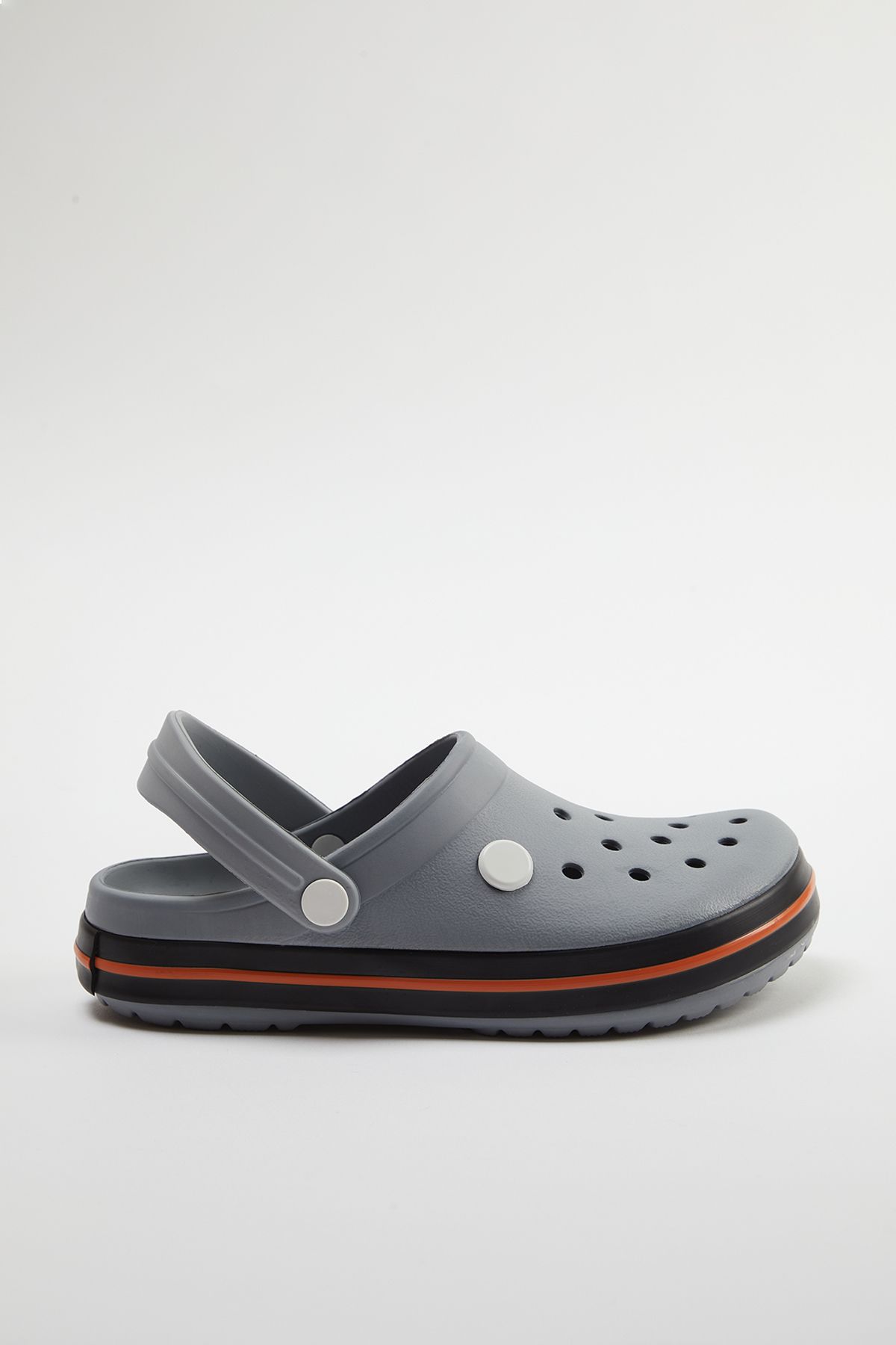 TRENDYOL SHOES-صندل نسائي بشريط إيفا رمادي اللون TAKSS24TE00011 3