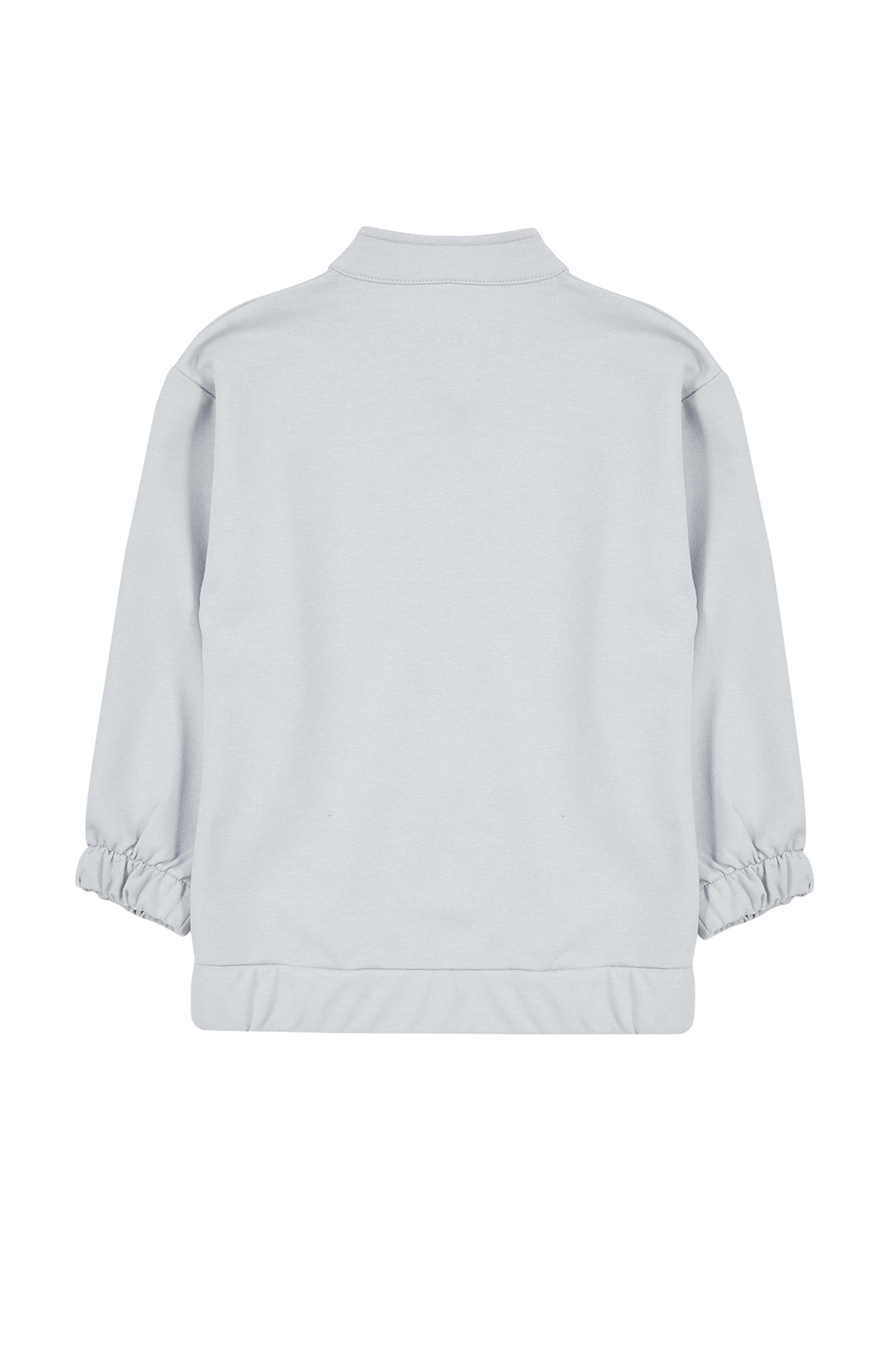 Trendyolmilla  Gri Erkek Çocuk Mevsimlik-İnce Fermuarlı Kapüşonlu Örme Hırka TKDAW25HI00000 - Görsel 2