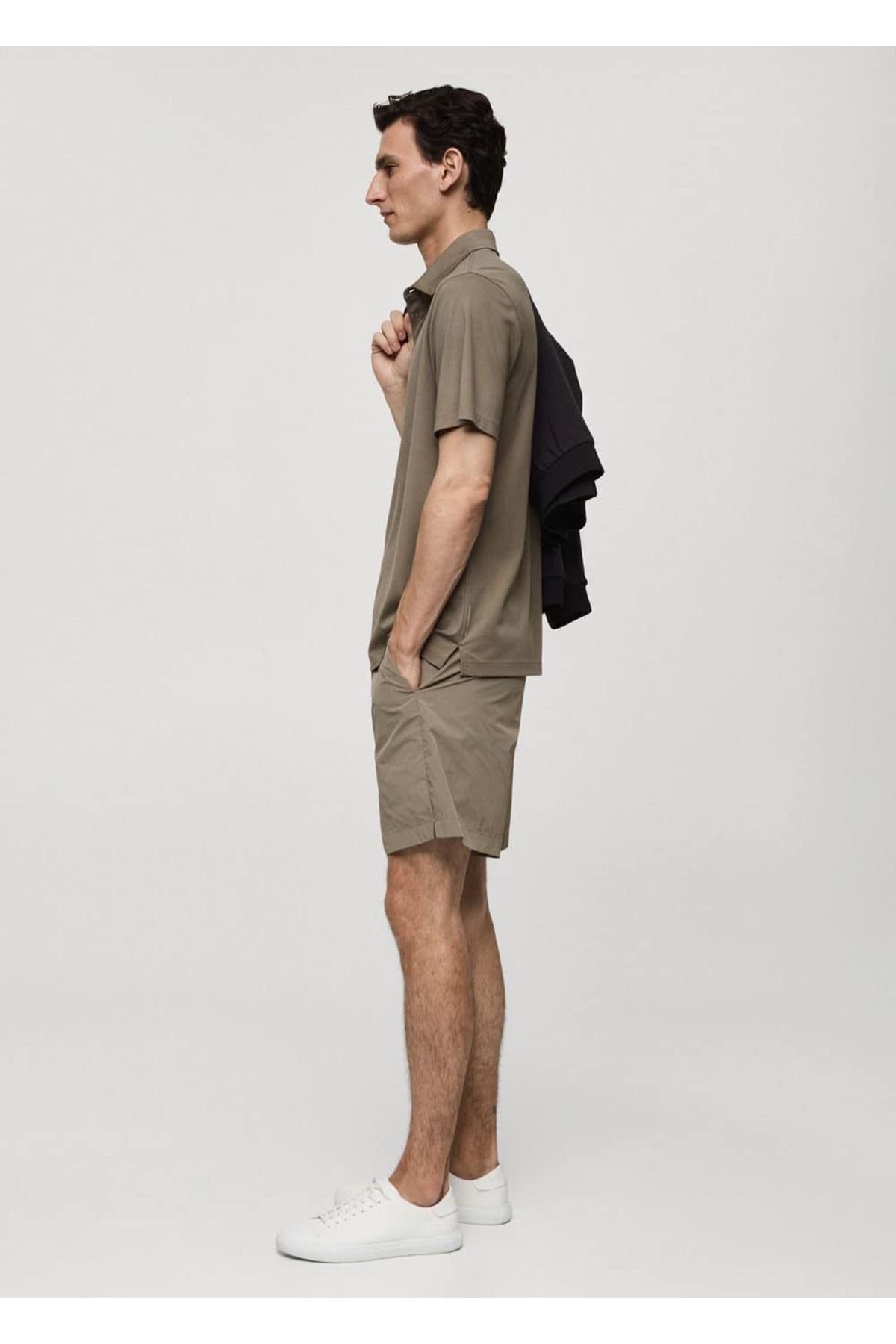 MANGO Man-Waterproof Drawstring Bermuda Shorts 7