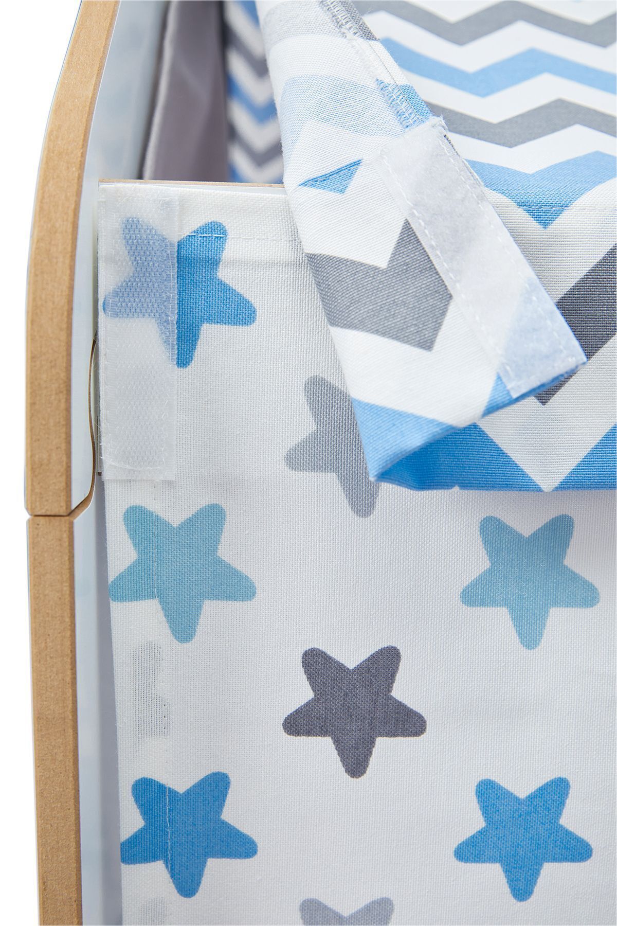 Minera Montessori Ahşap Oyun Evi, Oyun Çadırı / Beyaz Mavi fotoğrafı 6 (önizleme)