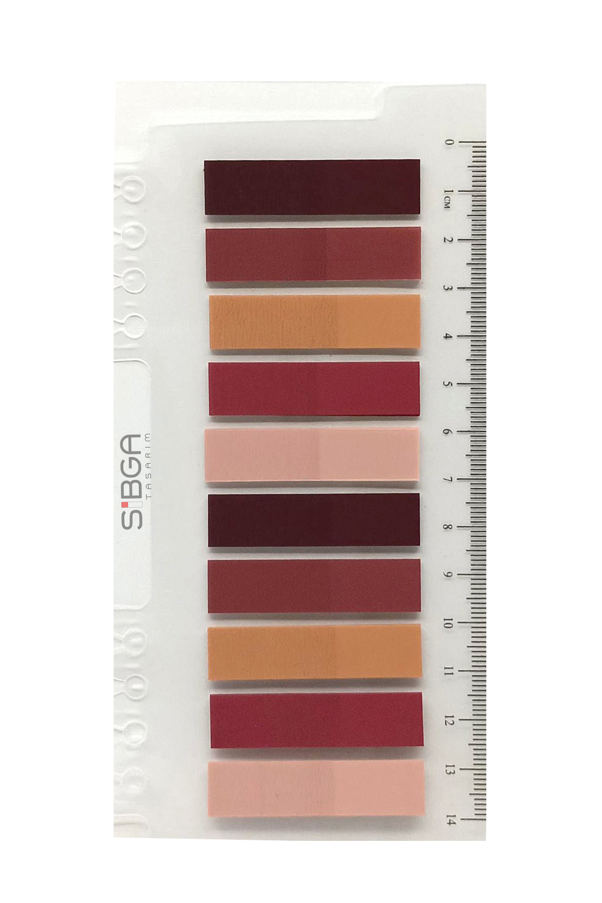 sibga tasarım Şeffaf Renkli Postit Post-it Post It. Kitap Ayracı Ayraç Postit Sticker Not Kağıdı 200 Yaprak