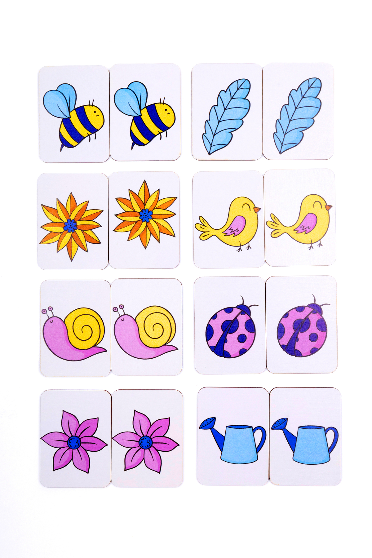 ceodesign Ahşap Zeka Oyunu Eşleştirme Kartları Montessori Oyuncak fotoğrafı 2 (önizleme)