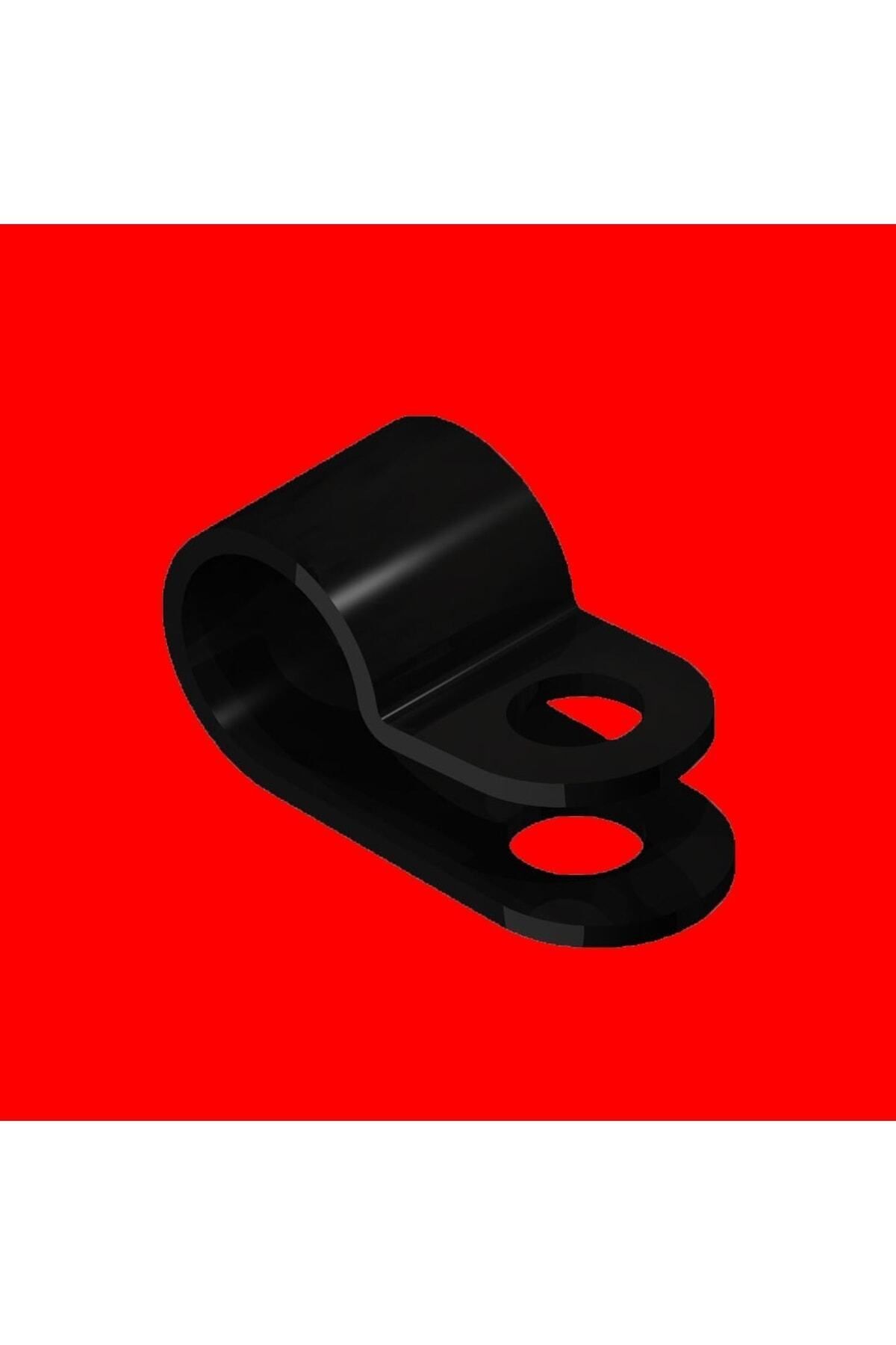 ATS Global Vidalı Kablo Klipsi Vkk61 (300 ADET) Siyah