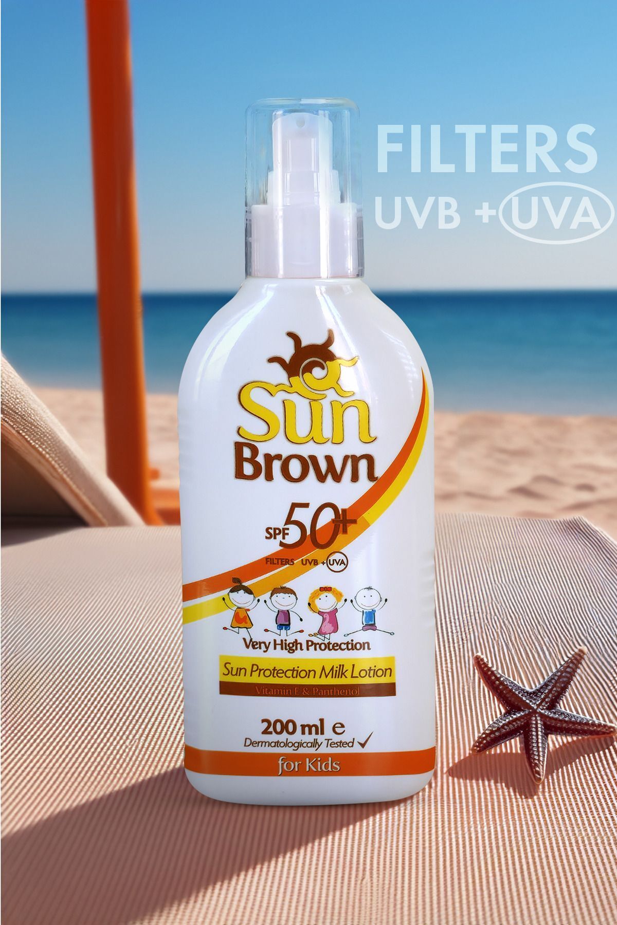 لوسیون ضد آفتاب محافظ برای کودکان Sun Brown