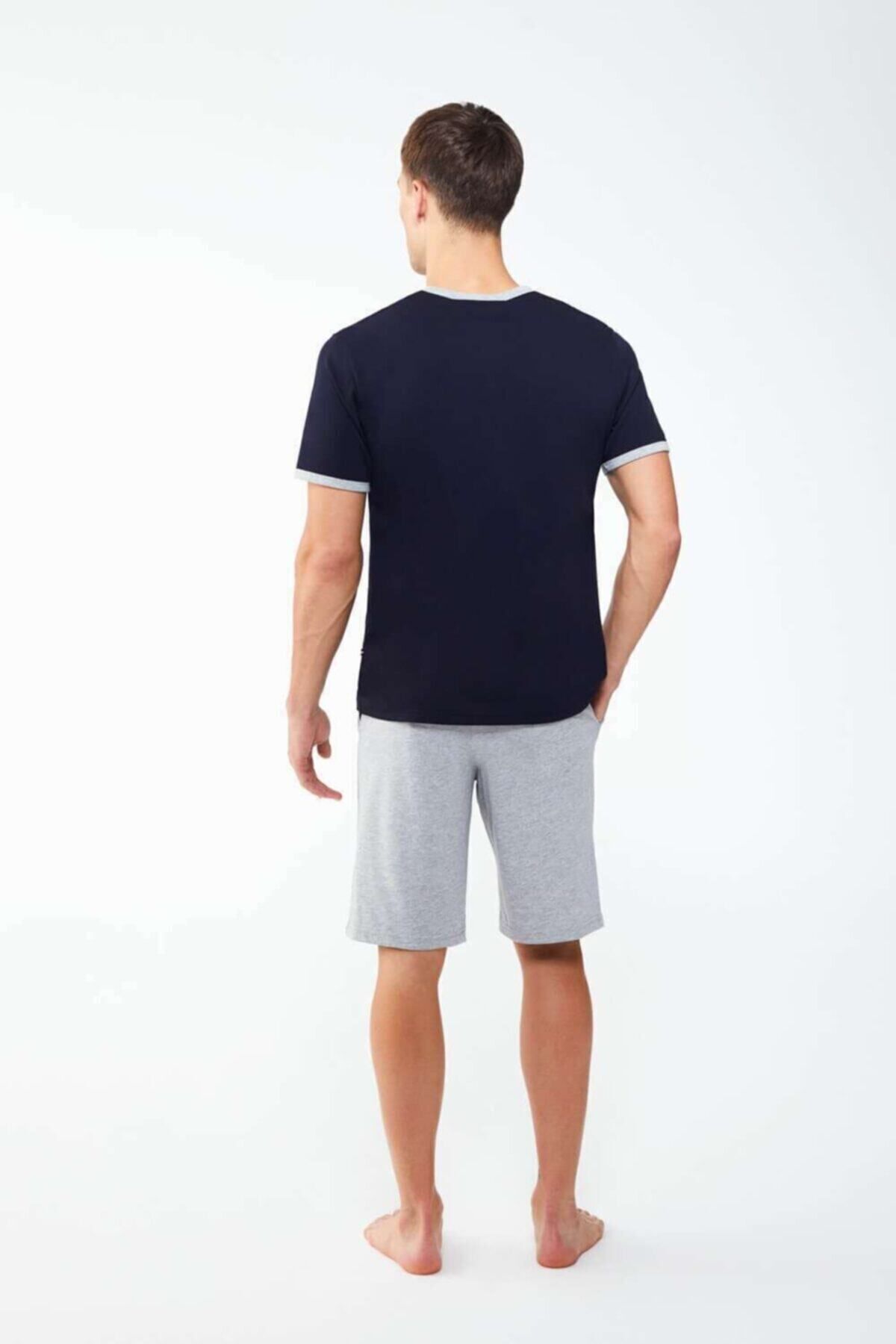 ست پیژامه آبی مردانه تیشرت سرمه ای U.S. Polo Assn.