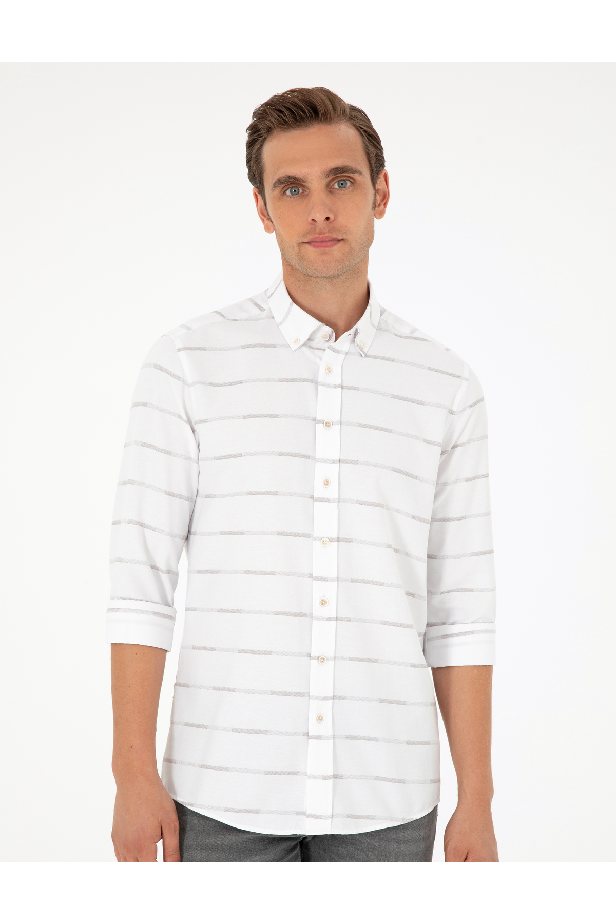 پیراهن مردانه پیر کاردین | 50296902-VR011 Pierre Cardin - Image 3