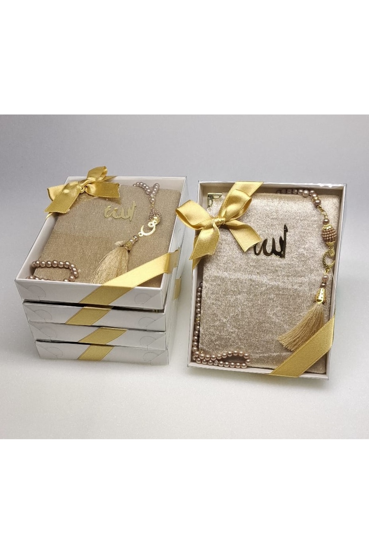 Gift 5 Pieces of Mevlid Gift Circumcision Gift in the Form of Yasin-i Şerif and Rosary Set