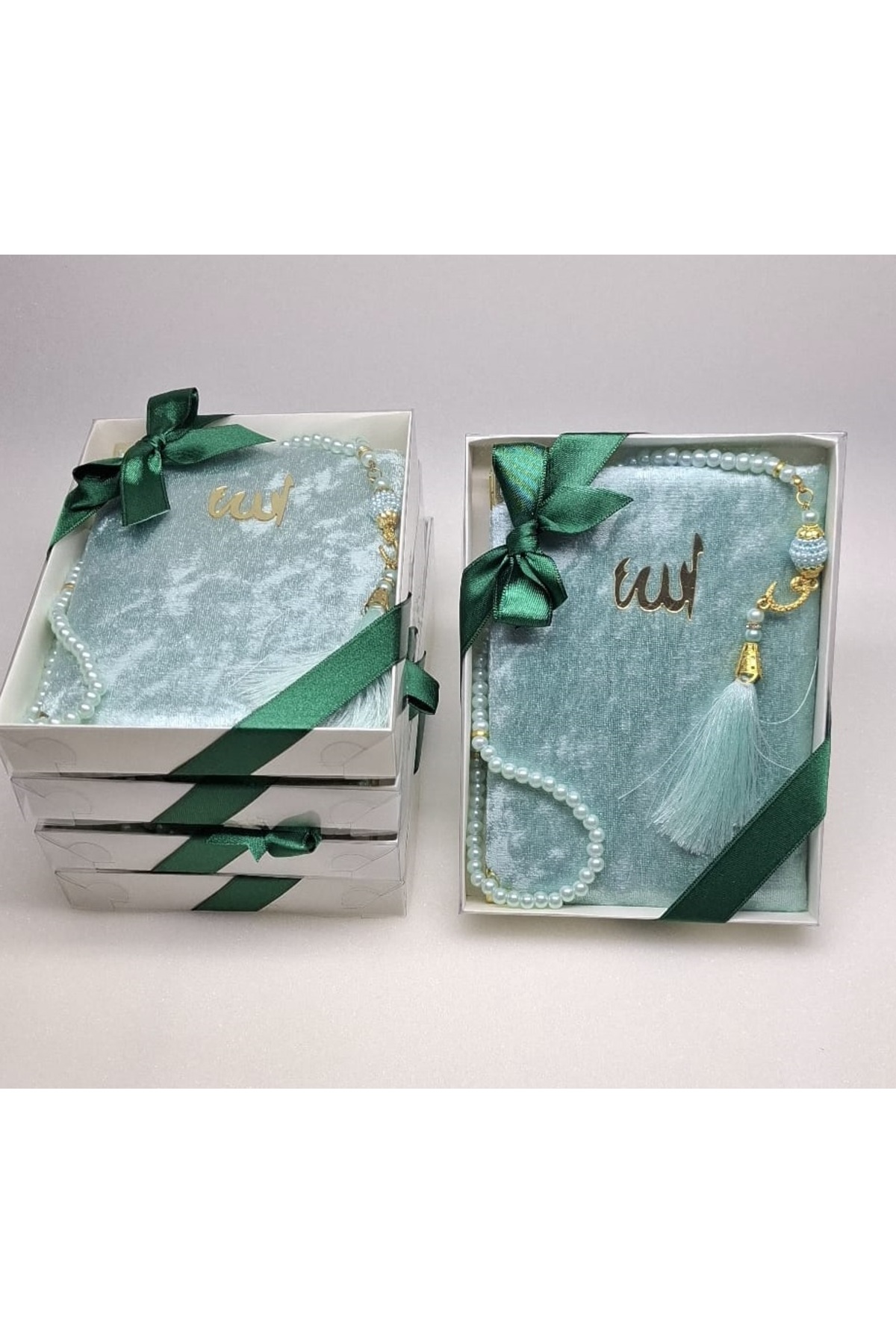 Gift 5 Pieces of Mevlid Gift Circumcision Gift in the Form of Yasin-i Şerif and Rosary Set