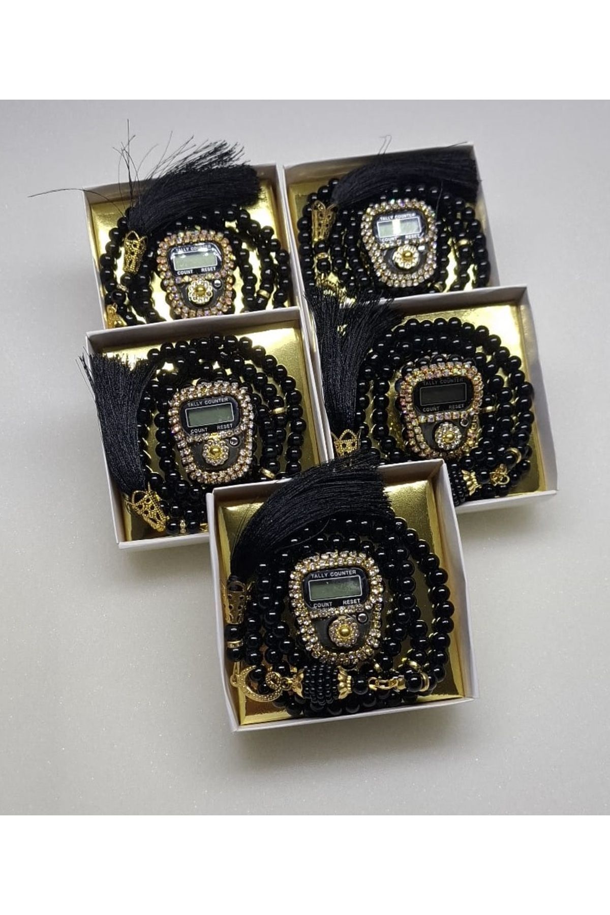 gift, 5-piece Boxed Gemstone Zikirmatik Rosary Gift Set, Mawlid,circumcision, souvenirs