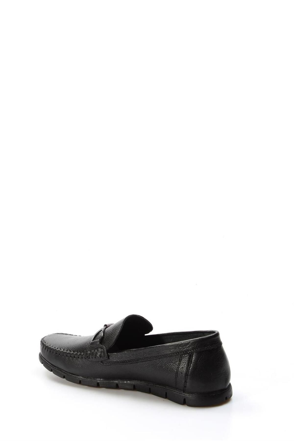 FAST STEP-Genuine Leather Black Men's Loafer Shoes 783ma44duz 3